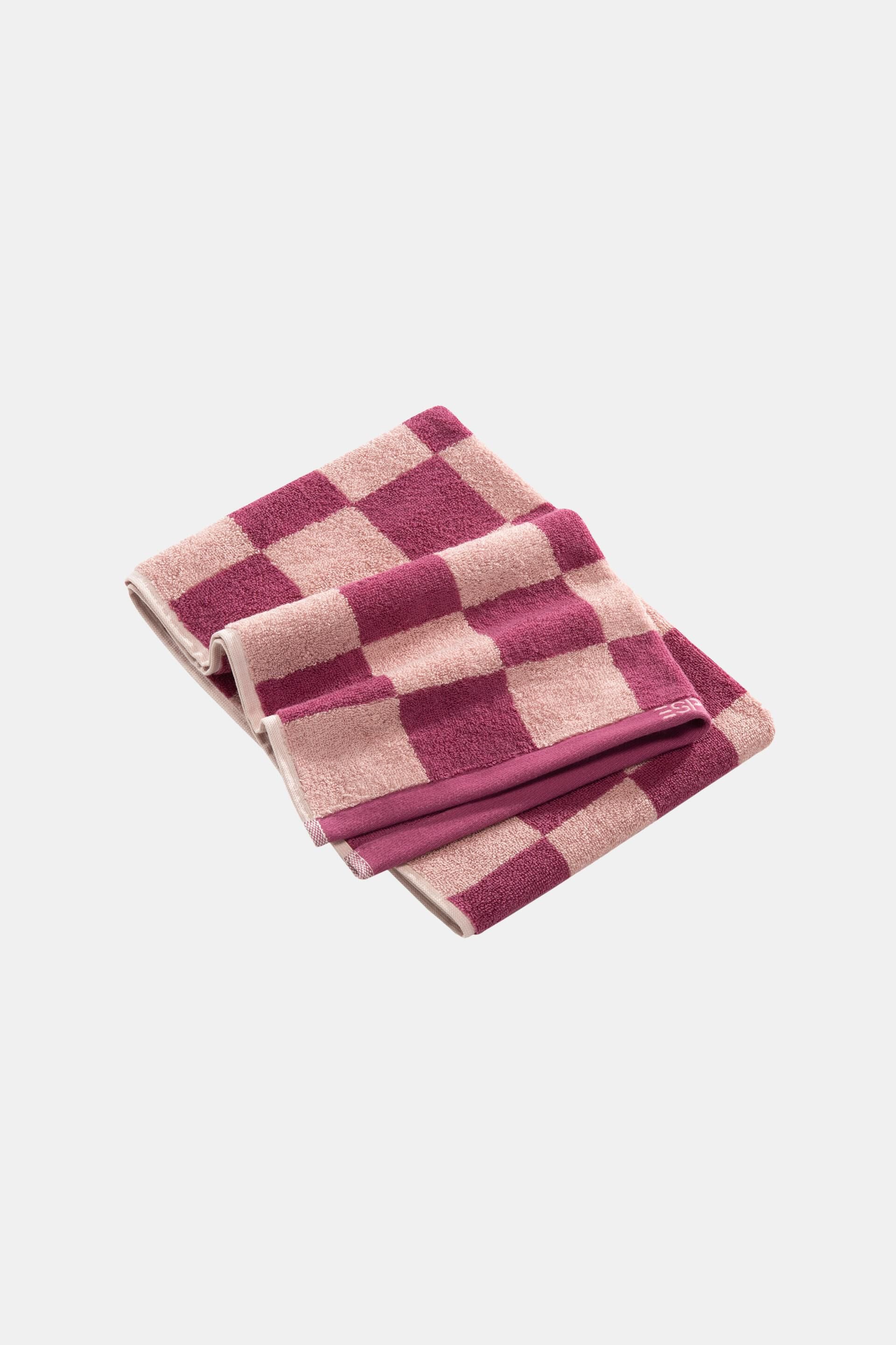 Esprit T Shirt Chequered pattern towel, 100% cotton