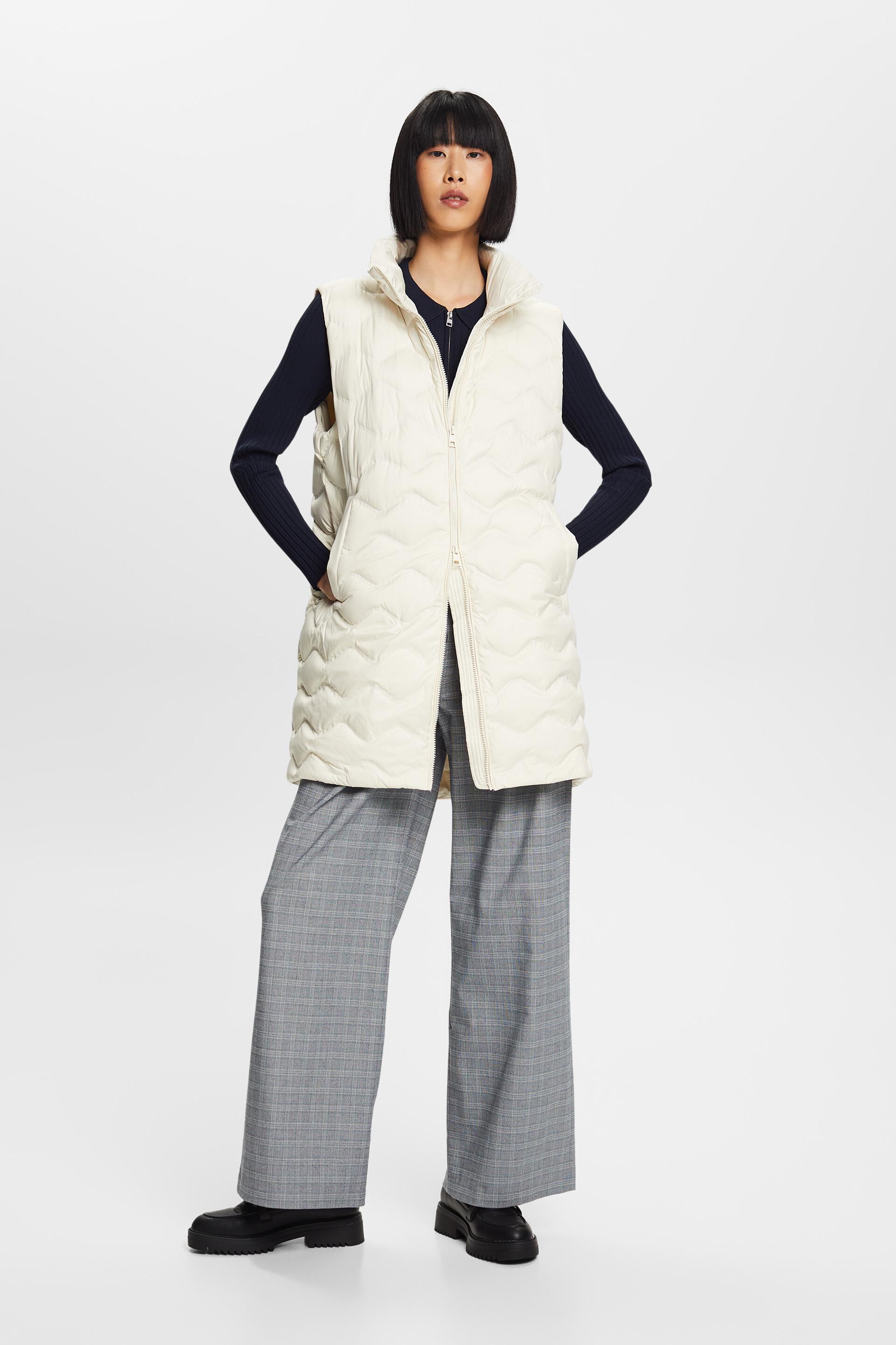 Esprit Recycled: body warmer longline quilted