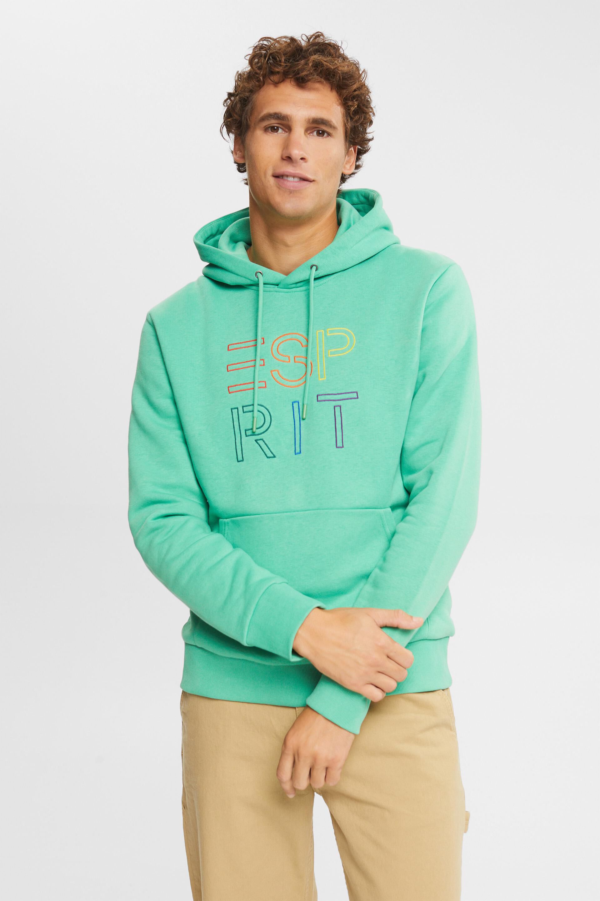 Esprit logo with material: recycled of embroidery hoodie Made