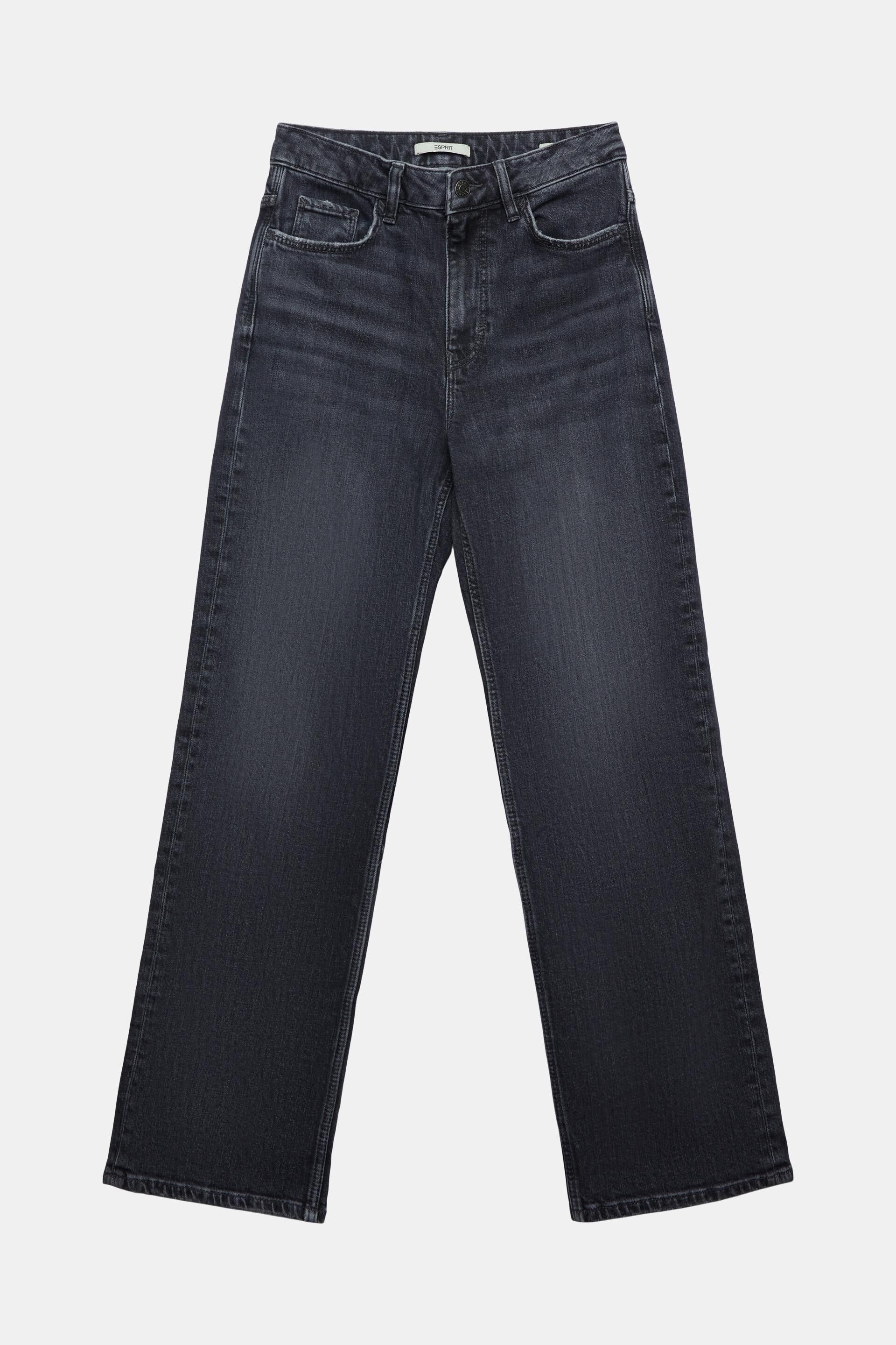 Esprit Damen Knöchellange Straight-Fit-Jeans der im 80er Stil