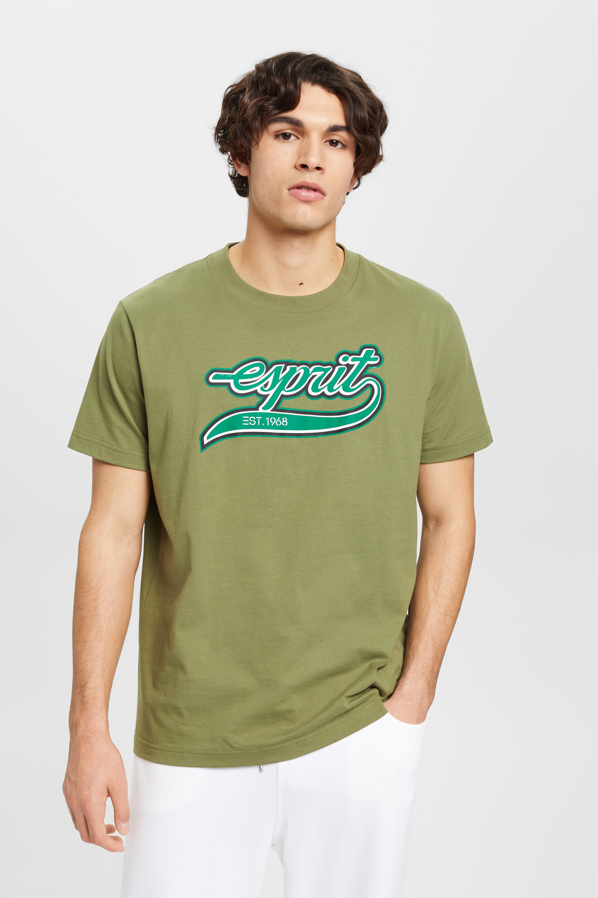 T-Shirt aus Baumwolle mit Retro-Logoprint | 