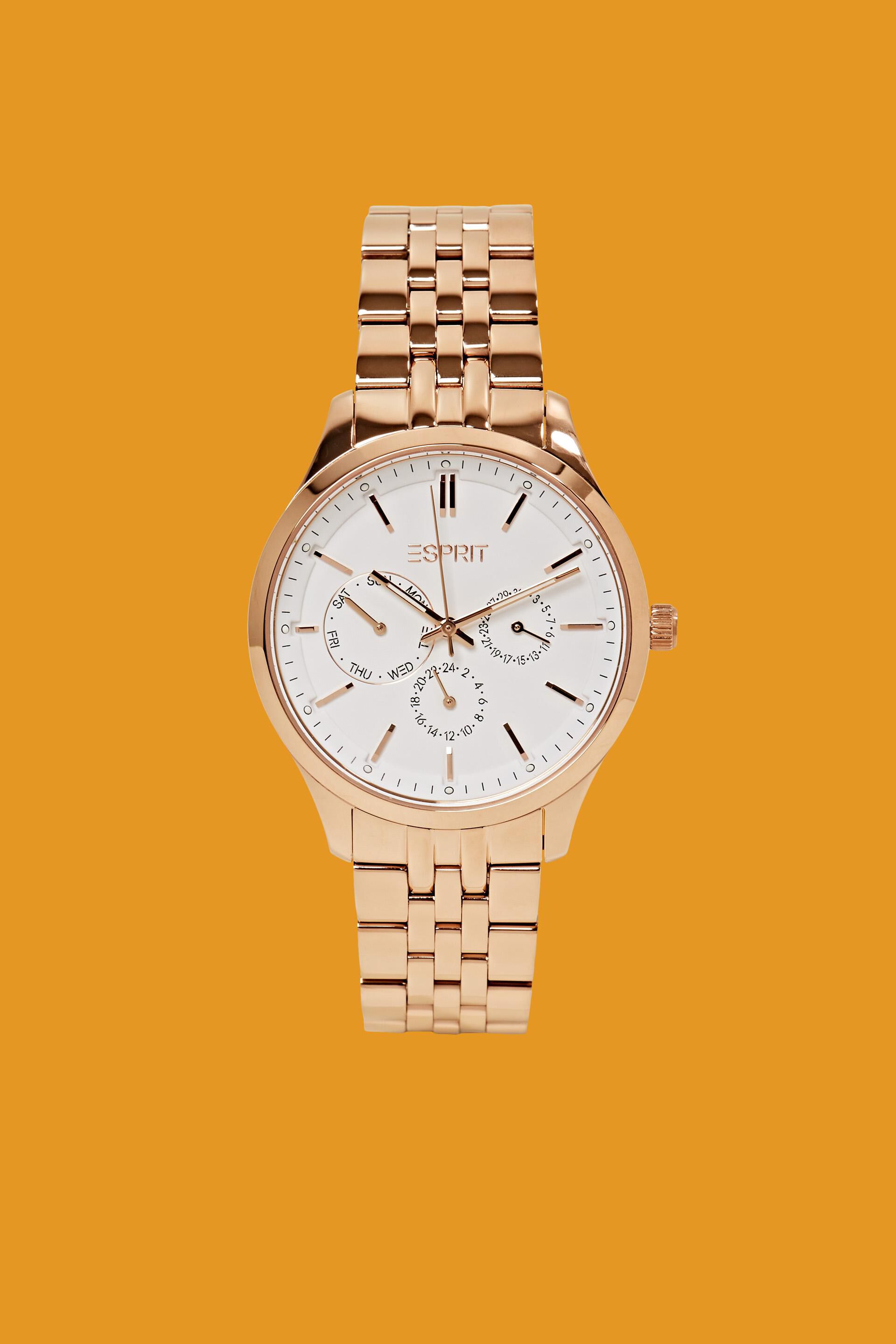 Esprit Online Store Multi-functional watch with a link bracelet