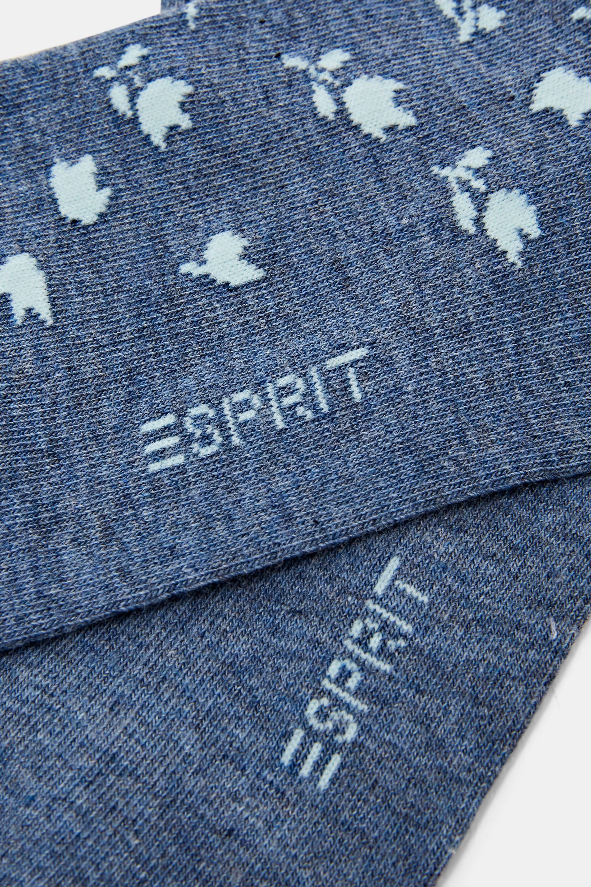 Esprit Online Store 2er-Pack kurze Socken mit Blumenmuster