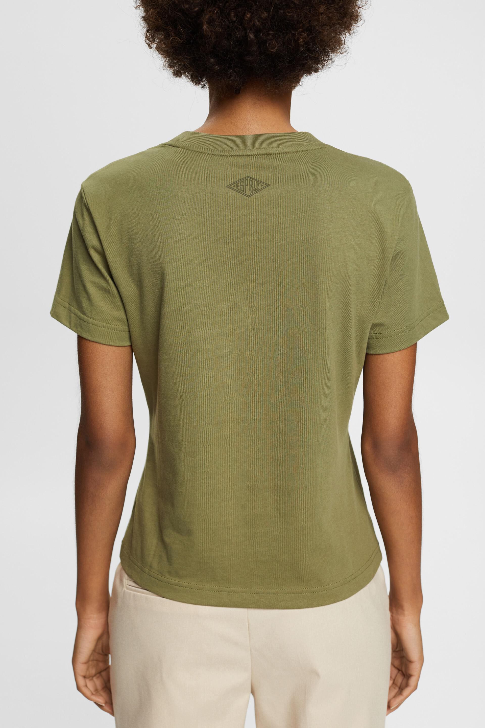 Esprit mit aufgedrucktem Logo Baumwoll-T-Shirt