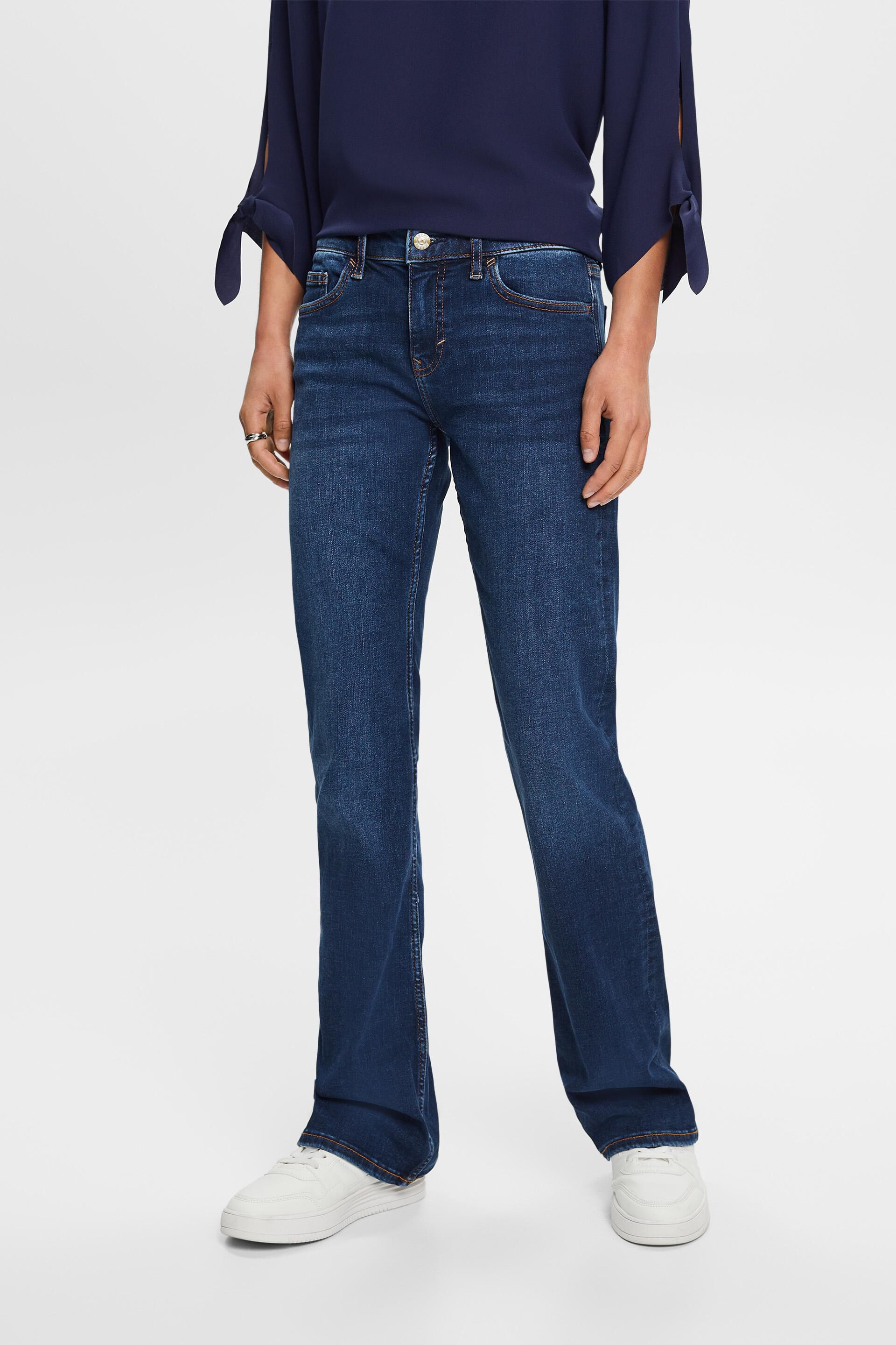Mid-rise bootcut jeans