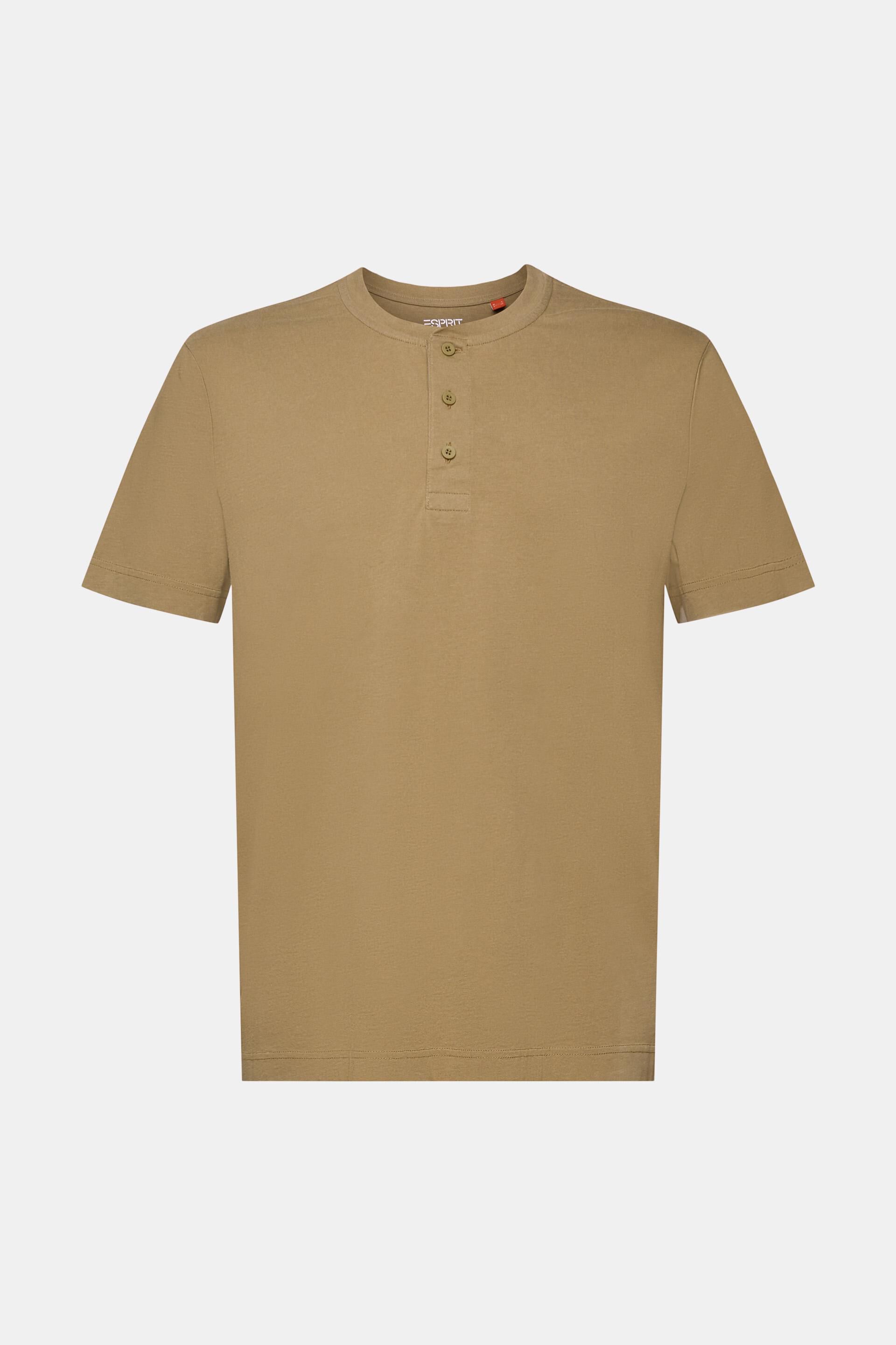 Esprit Baumwolle % 100 Henley-T-Shirt,