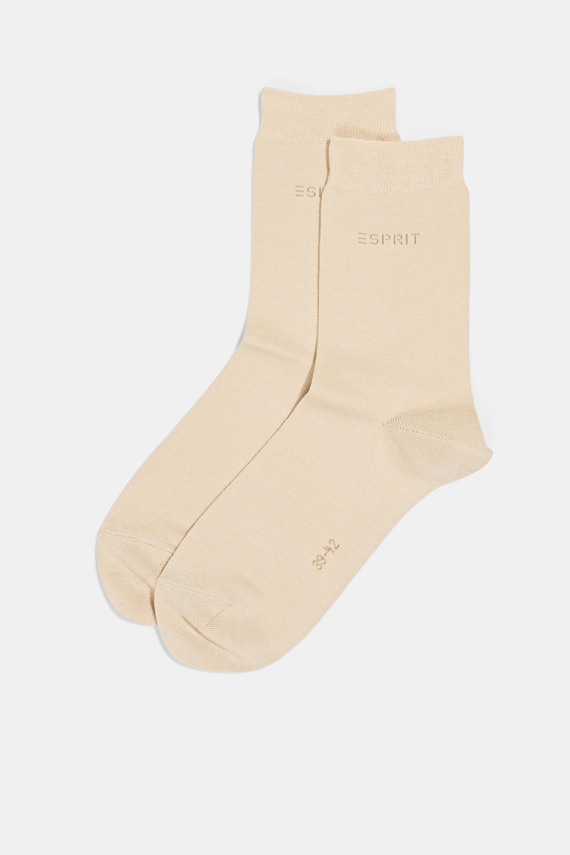 Esprit Online Store 2er-Pack Socken mit Bio-Baumwolle Logo, gestricktem