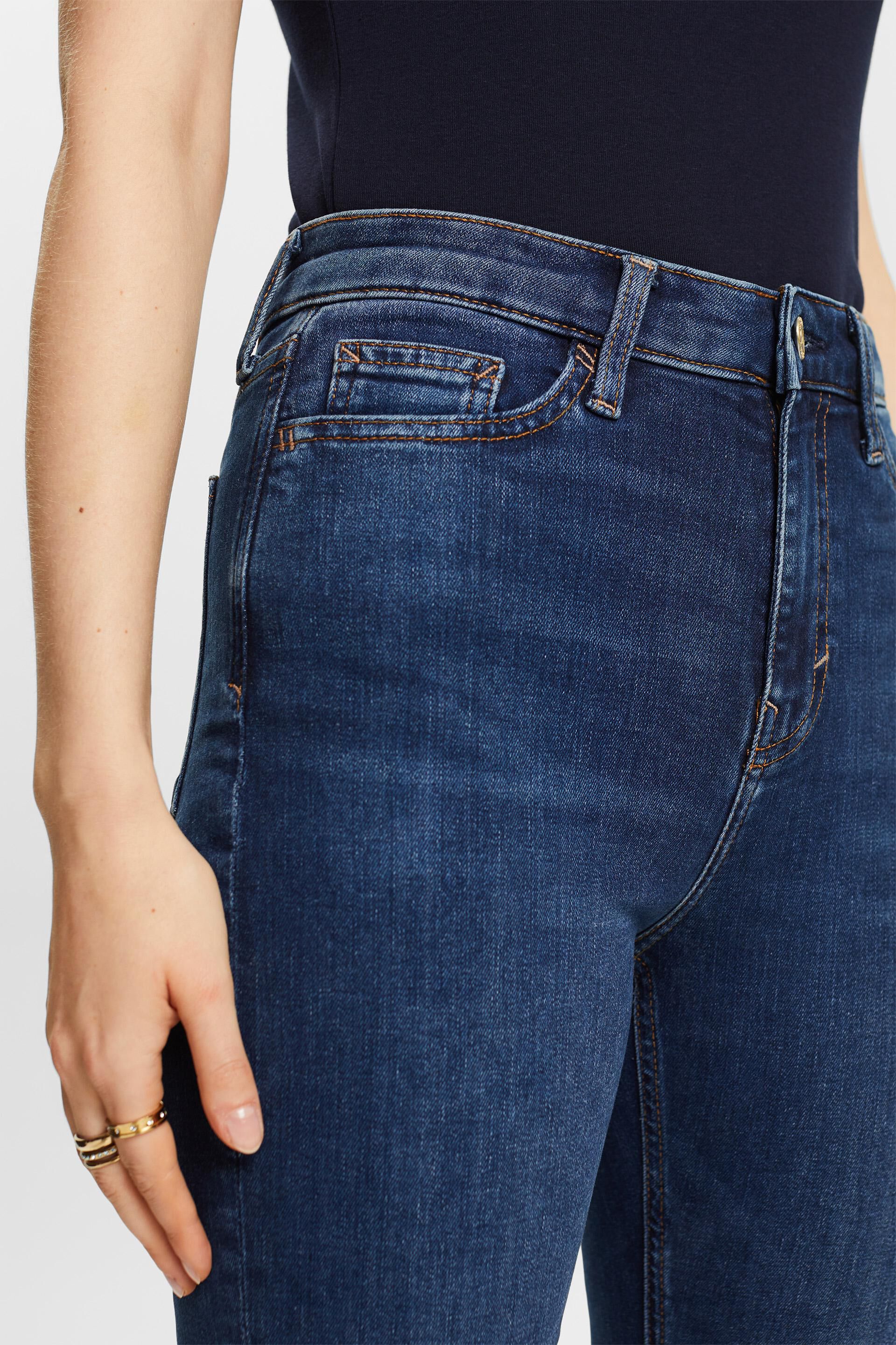 Esprit Recycelt: mit hohem Bund Bootcut-Jeans