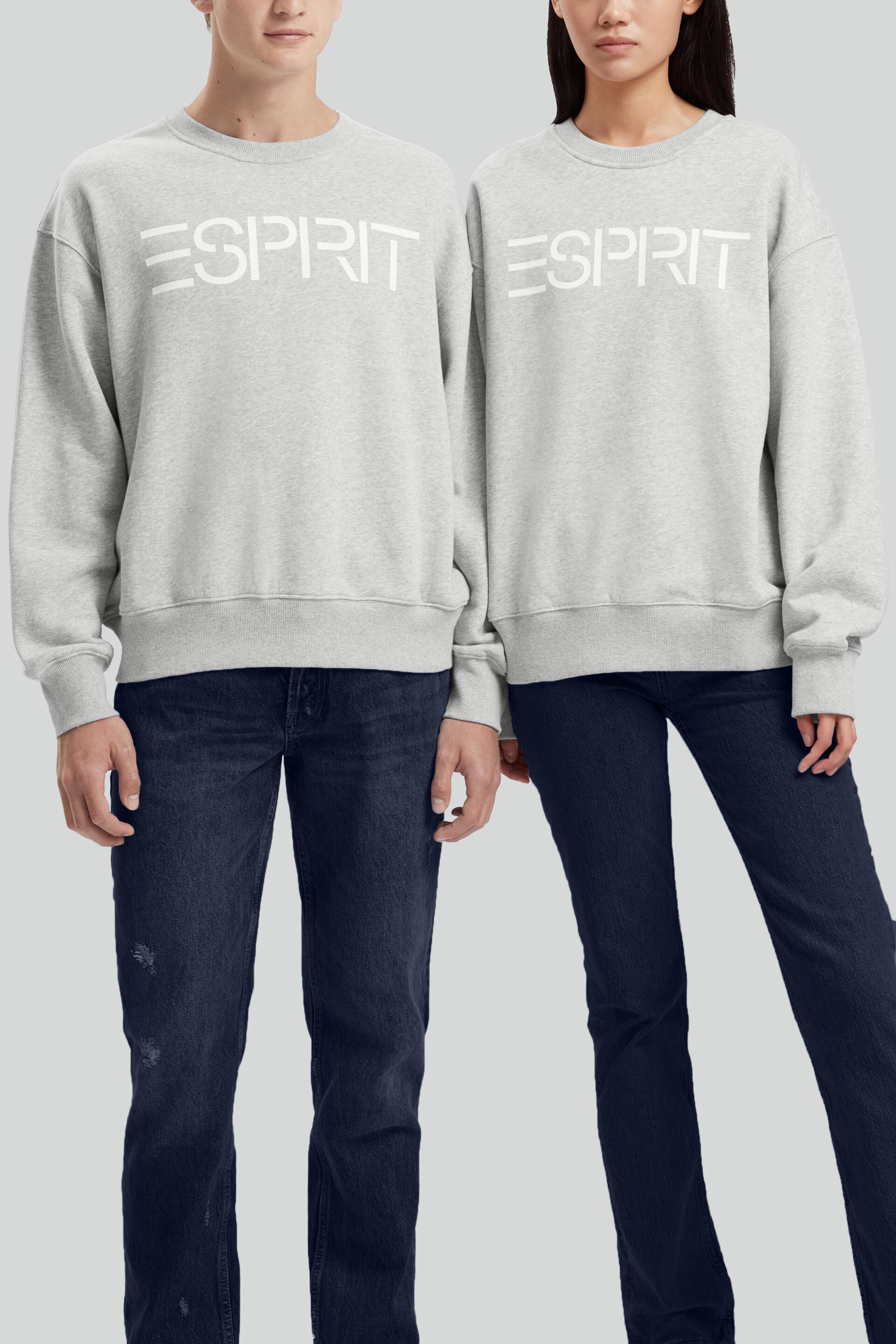 Esprit logo print Unisex sweatshirt with a