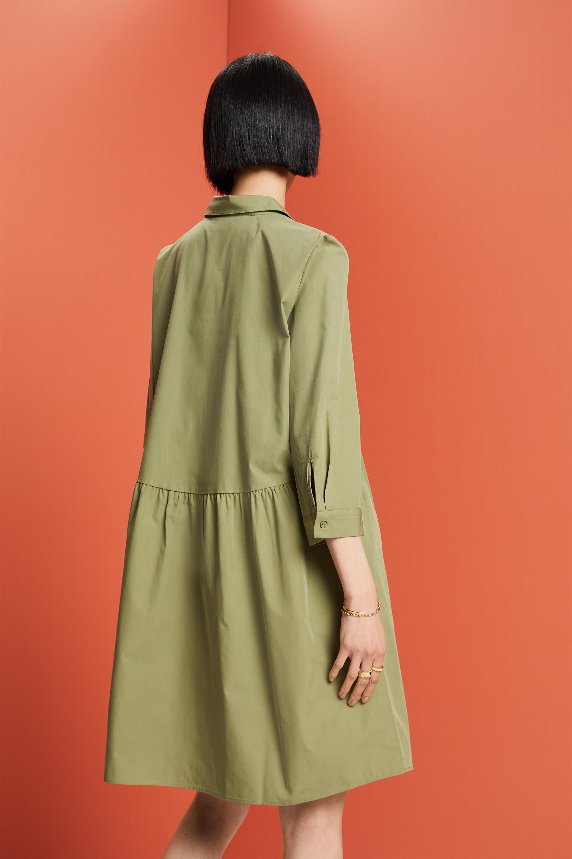 Esprit aus Bio-Baumwolle A-Linien-Kleid