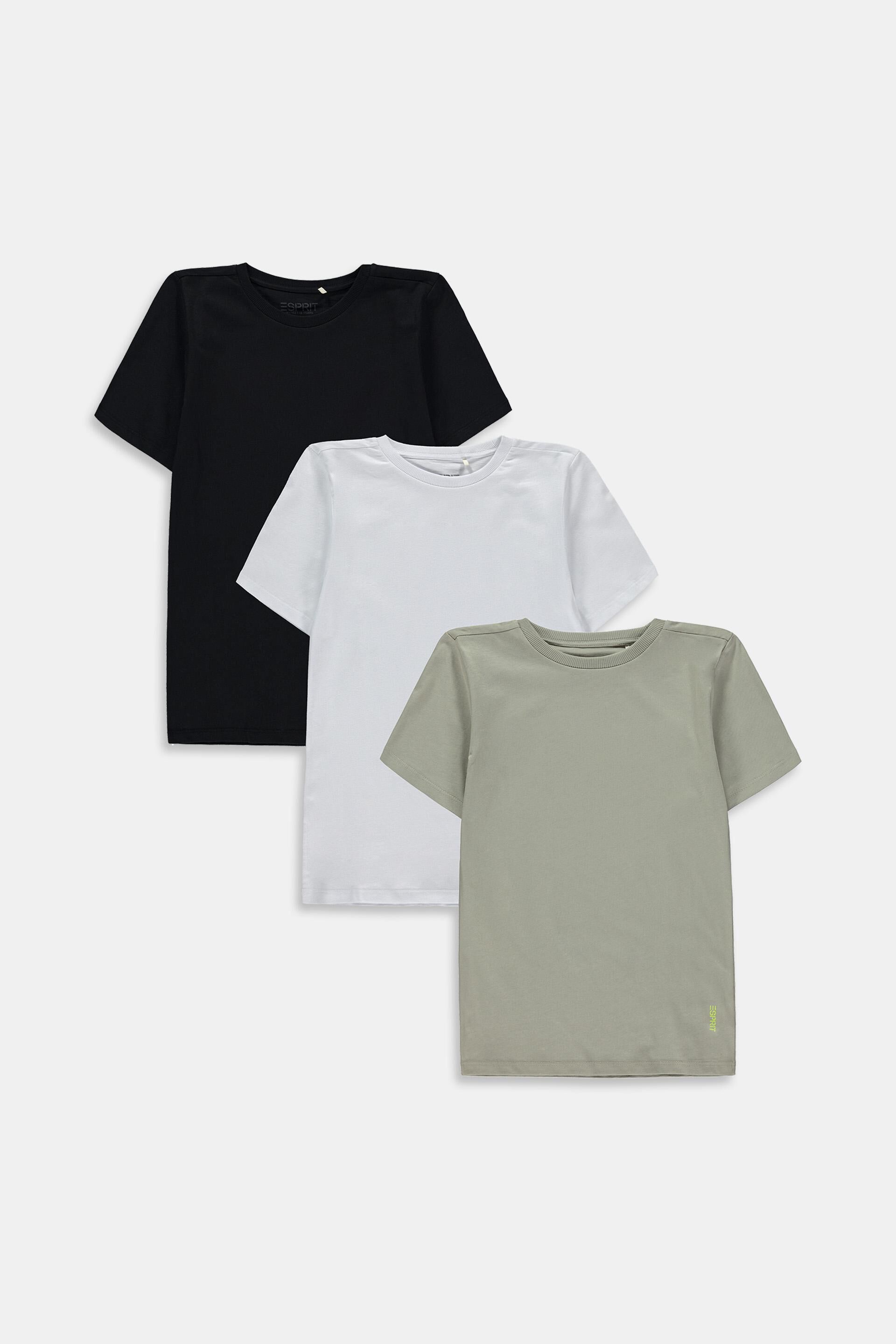 Edc By Esprit 3-pack of pure cotton t-shirts