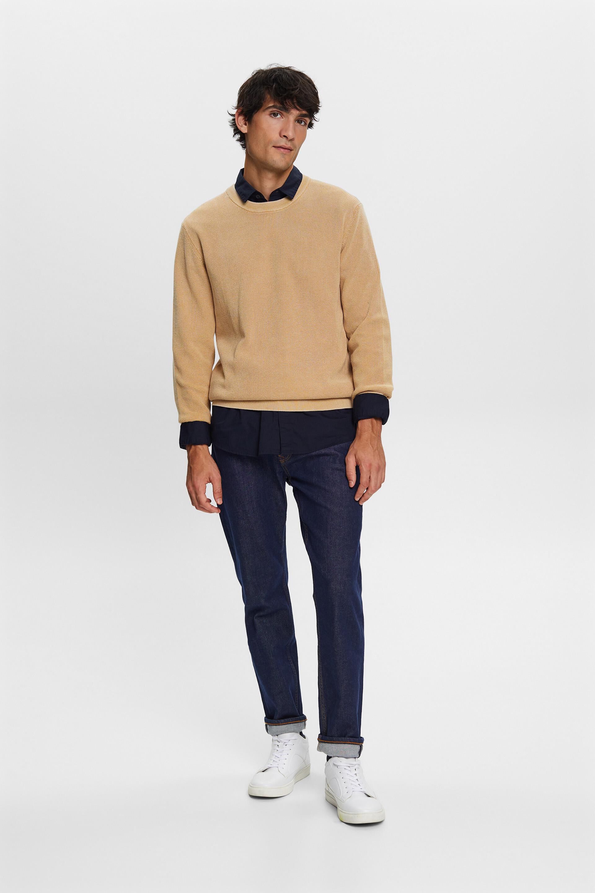 Esprit 100 Basic-Pullover Baumwolle mit Rundhalsausschnitt, %