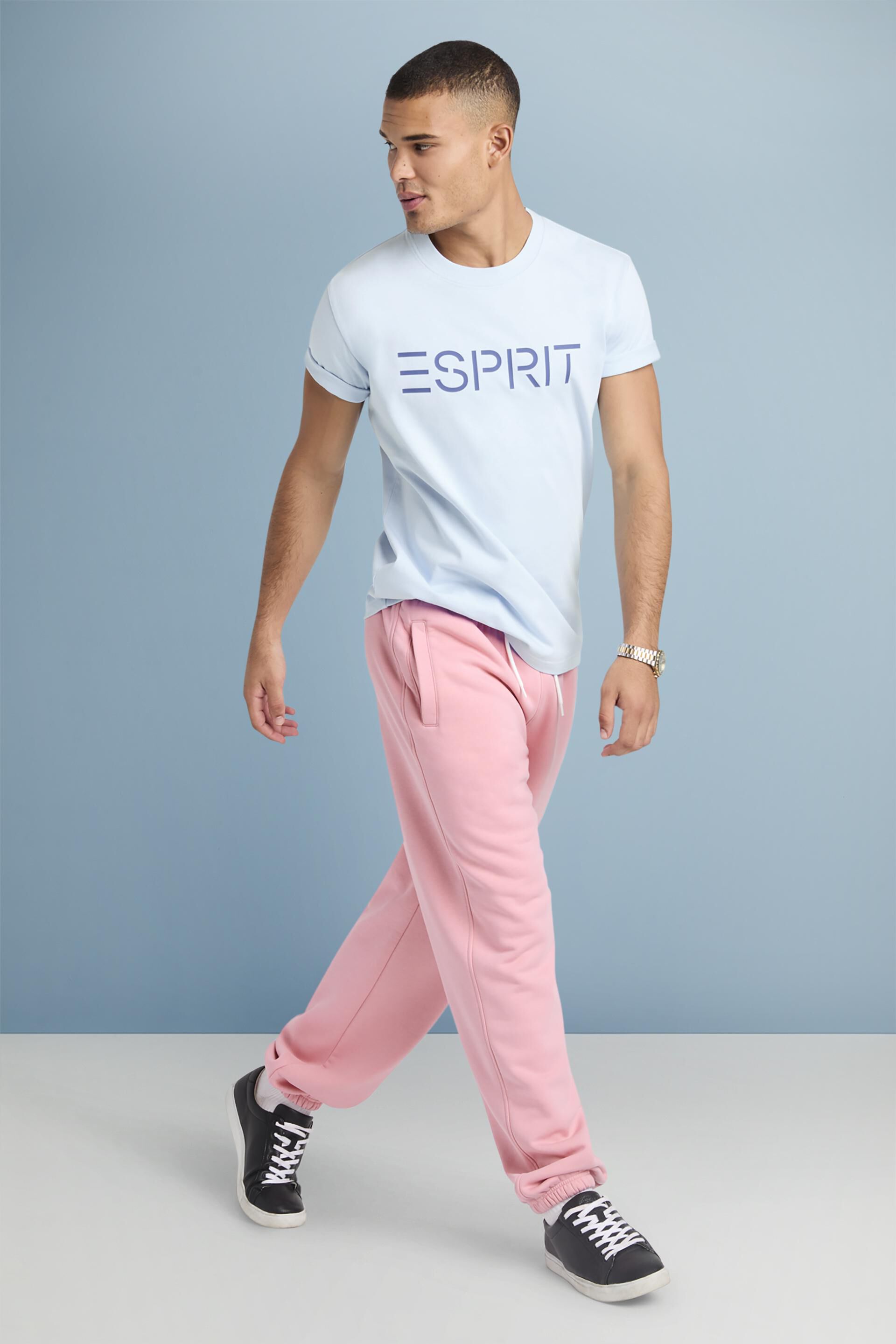 Esprit mit Jersey-Baumwolle T-Shirt aus Logo