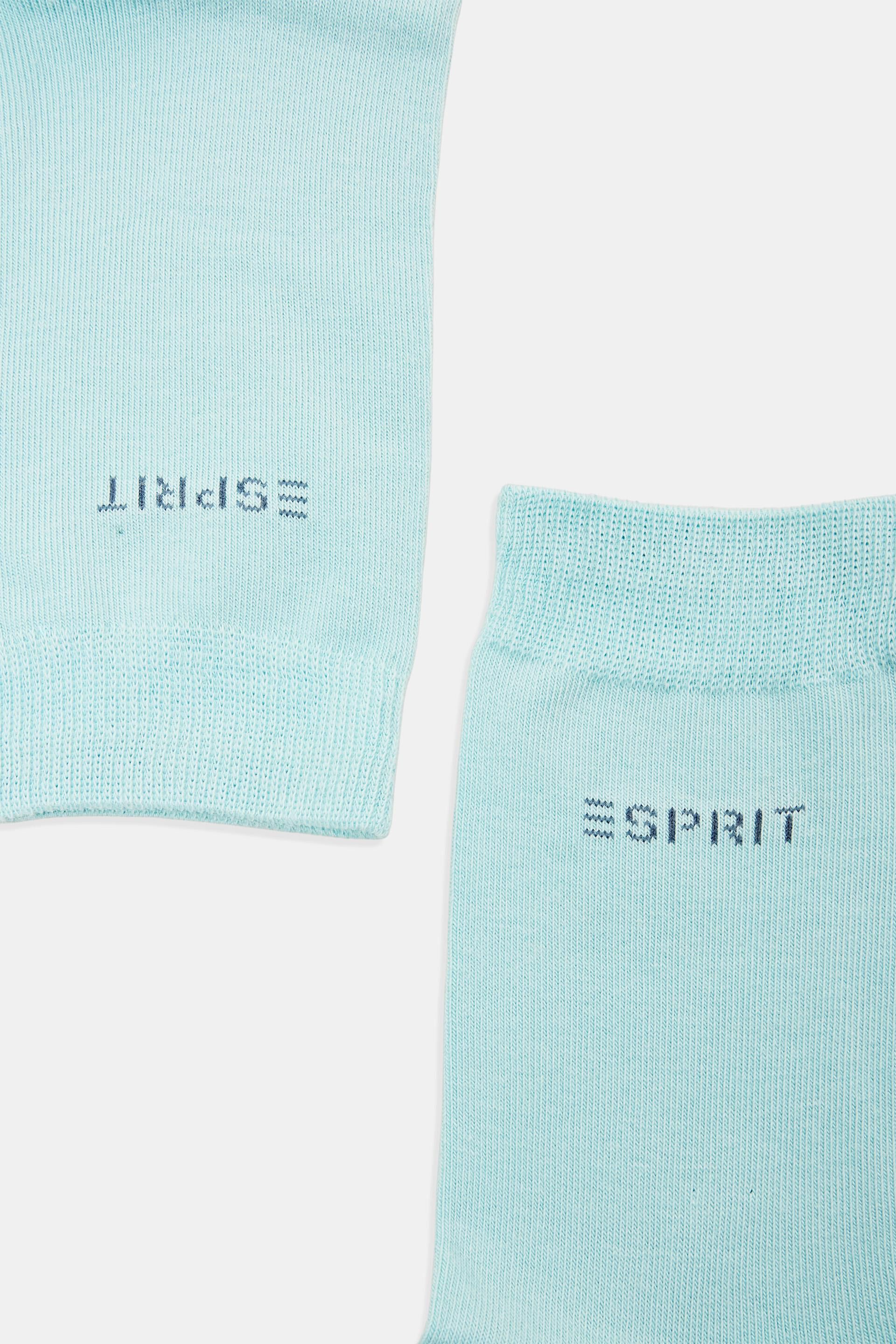 Esprit gestricktem Logo, mit Bio-Baumwolle Socken 2er-Pack