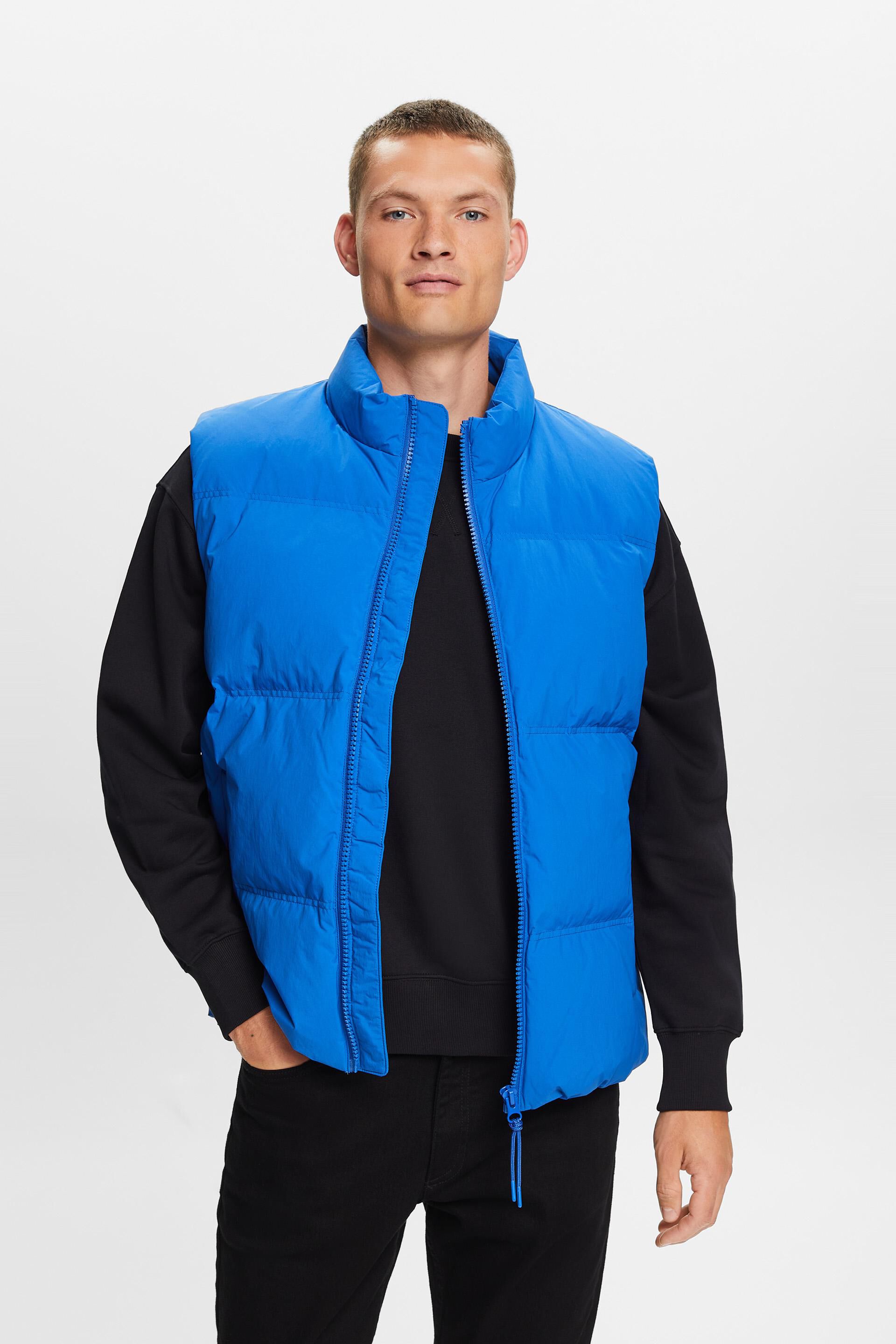 Esprit Recycled: waistcoat with puffer down