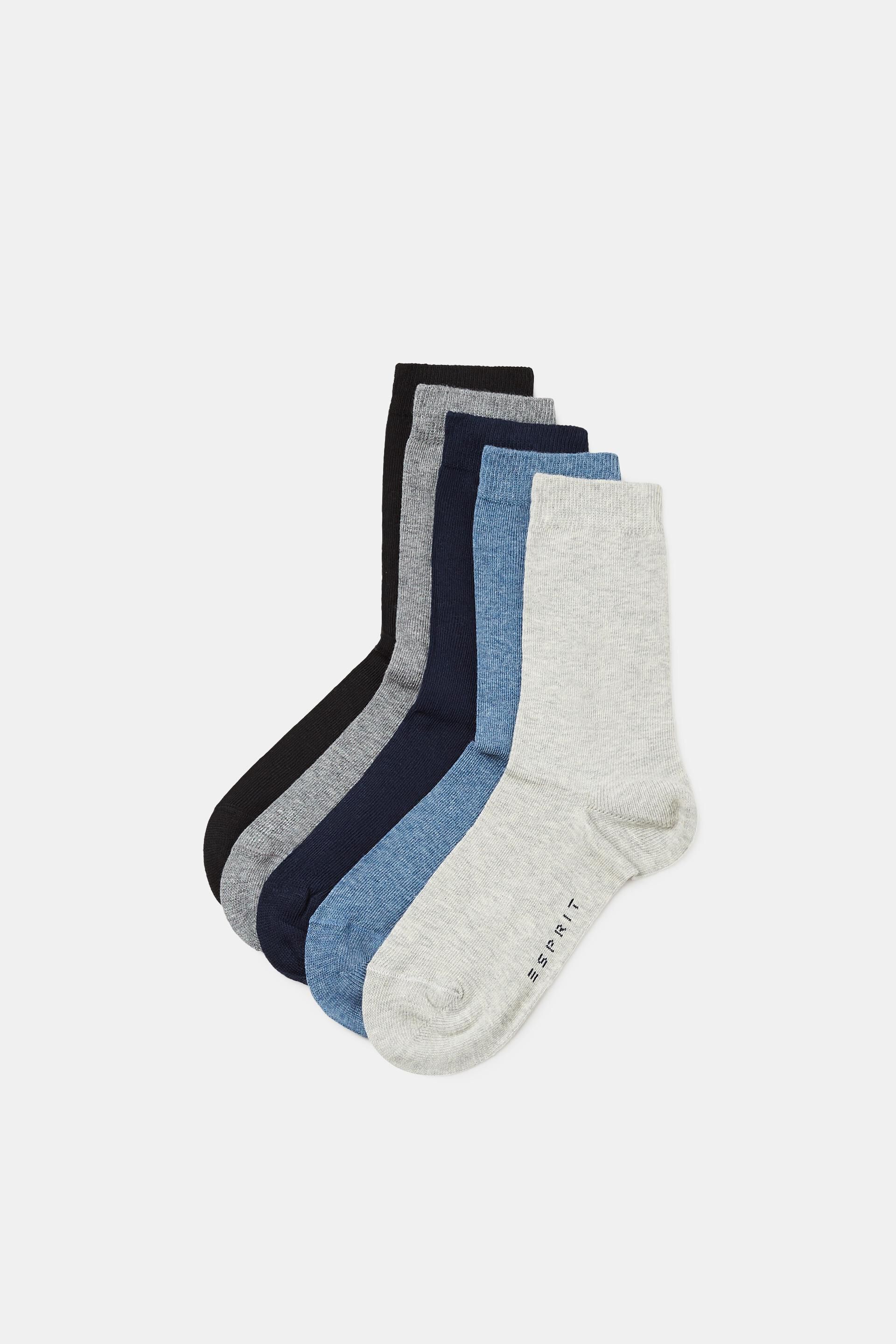 Esprit of socks Five pack plain-coloured