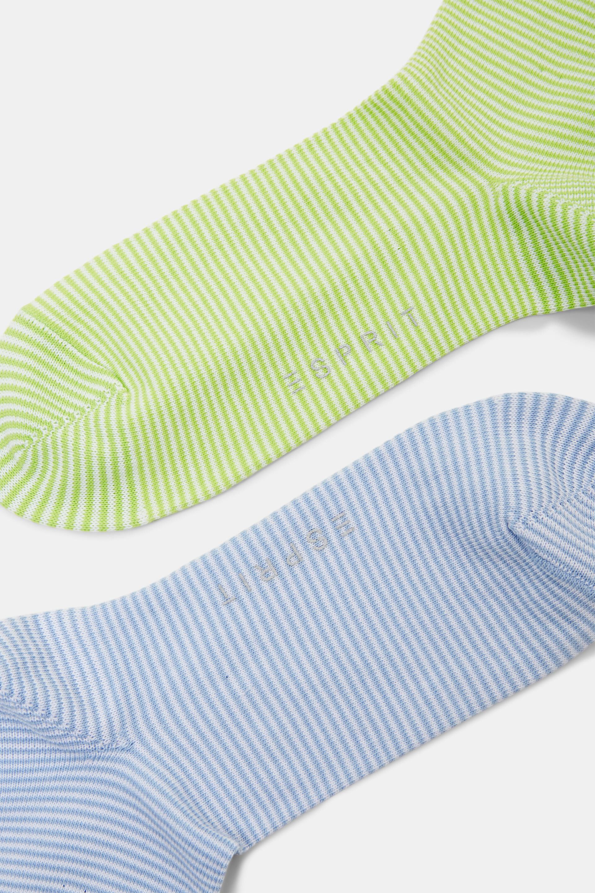 Esprit Gestreifte mit Bio-Baumwolle Rollbündchen, Socken