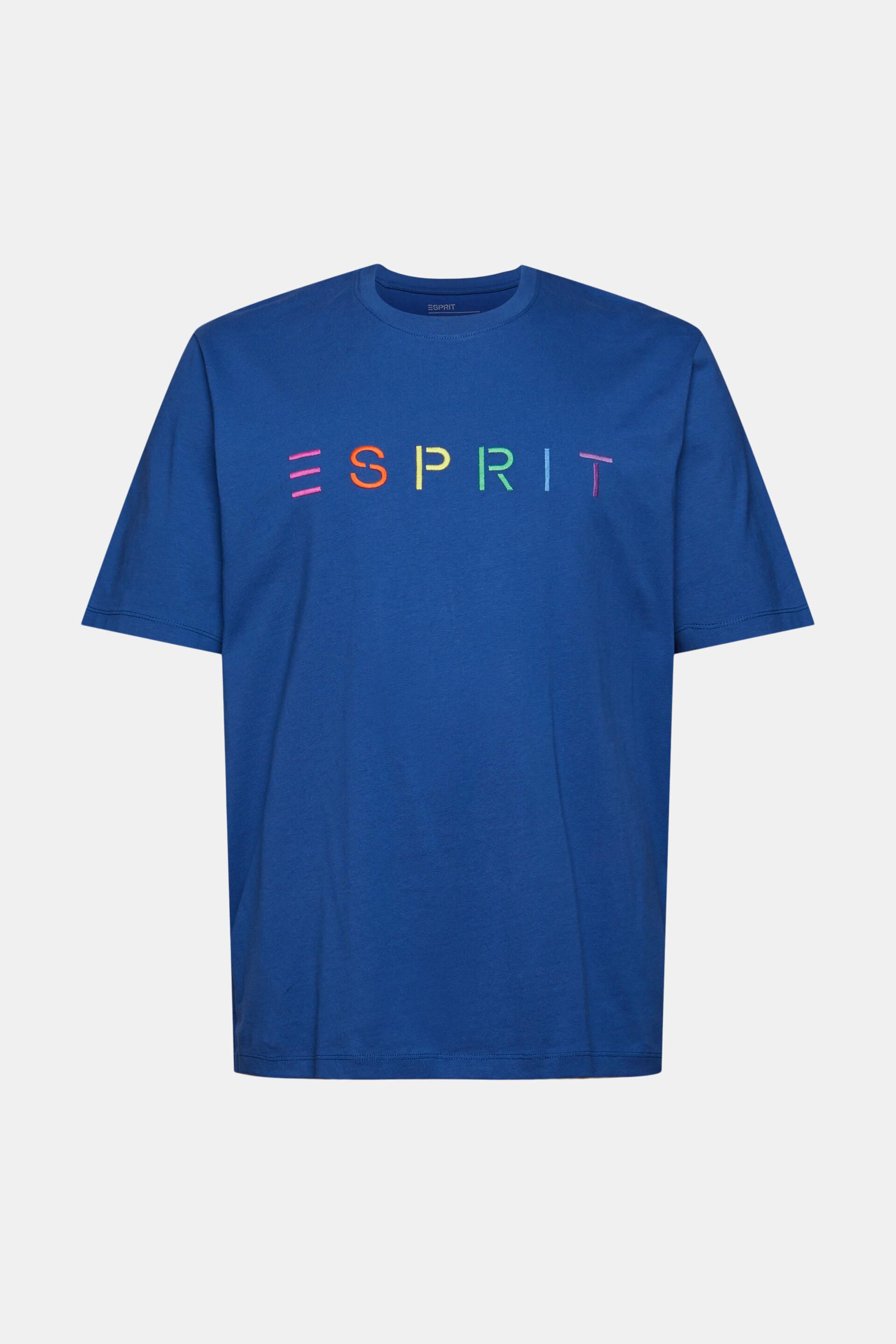 Esprit gesticktem mit Jersey-T-Shirt Logo