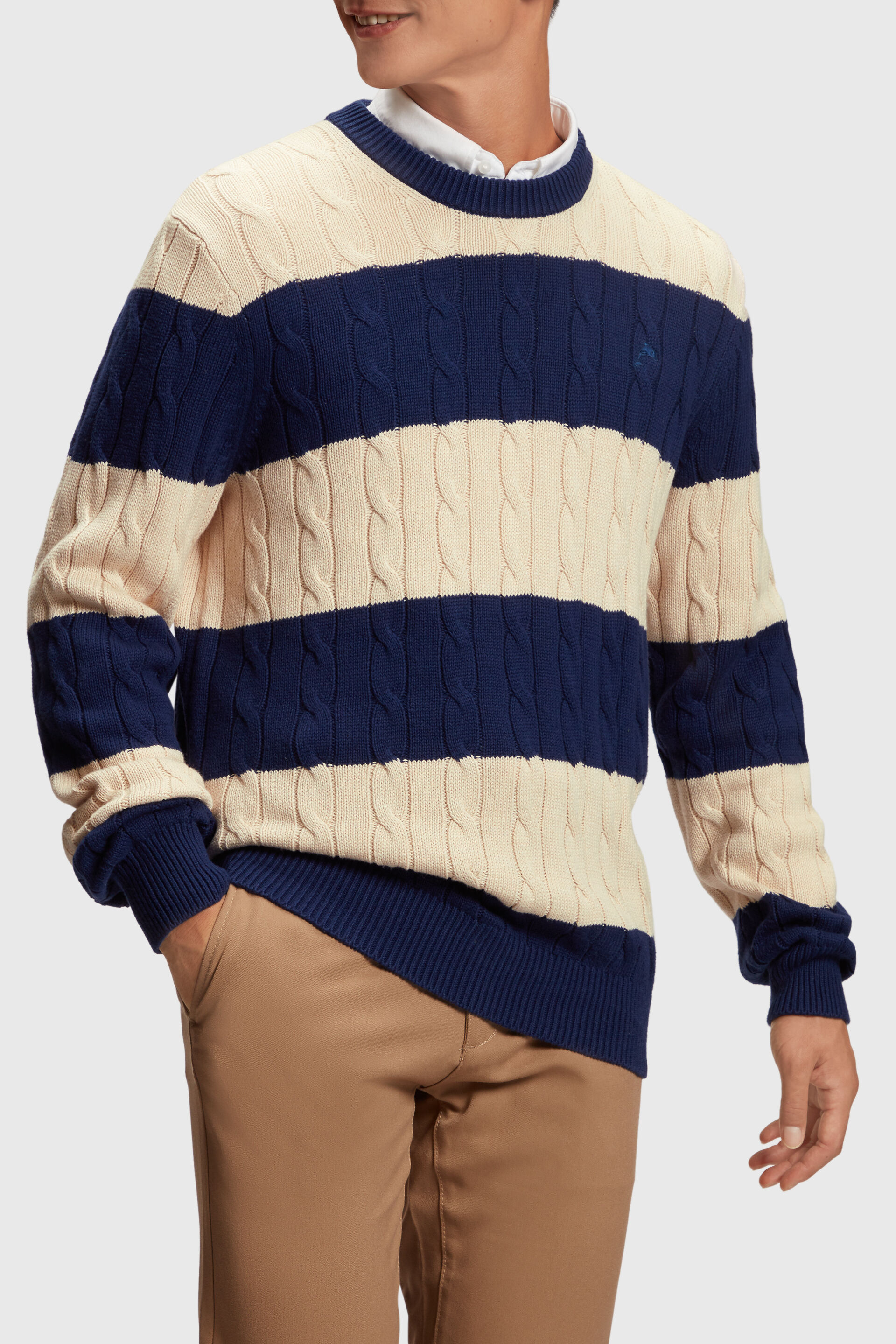 Esprit knit sweater cable Striped