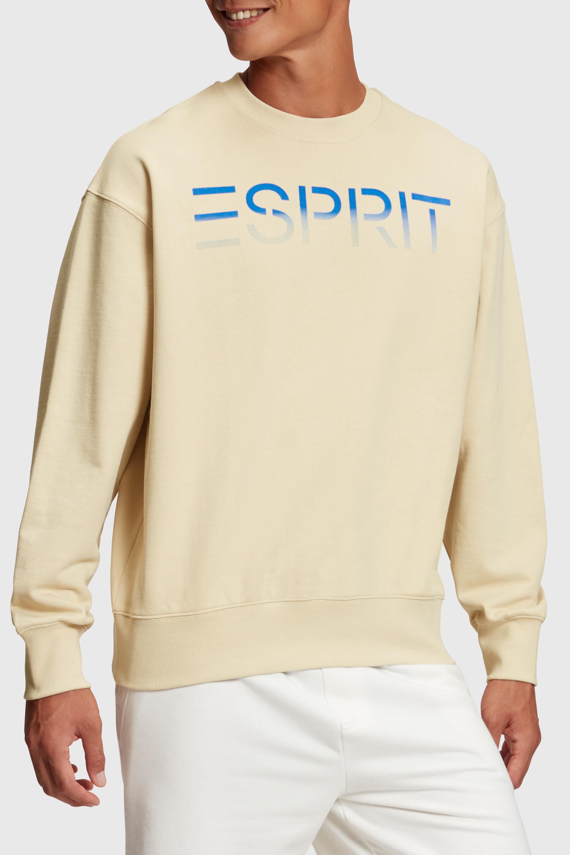 Esprit applique logo Flocked sweatshirt