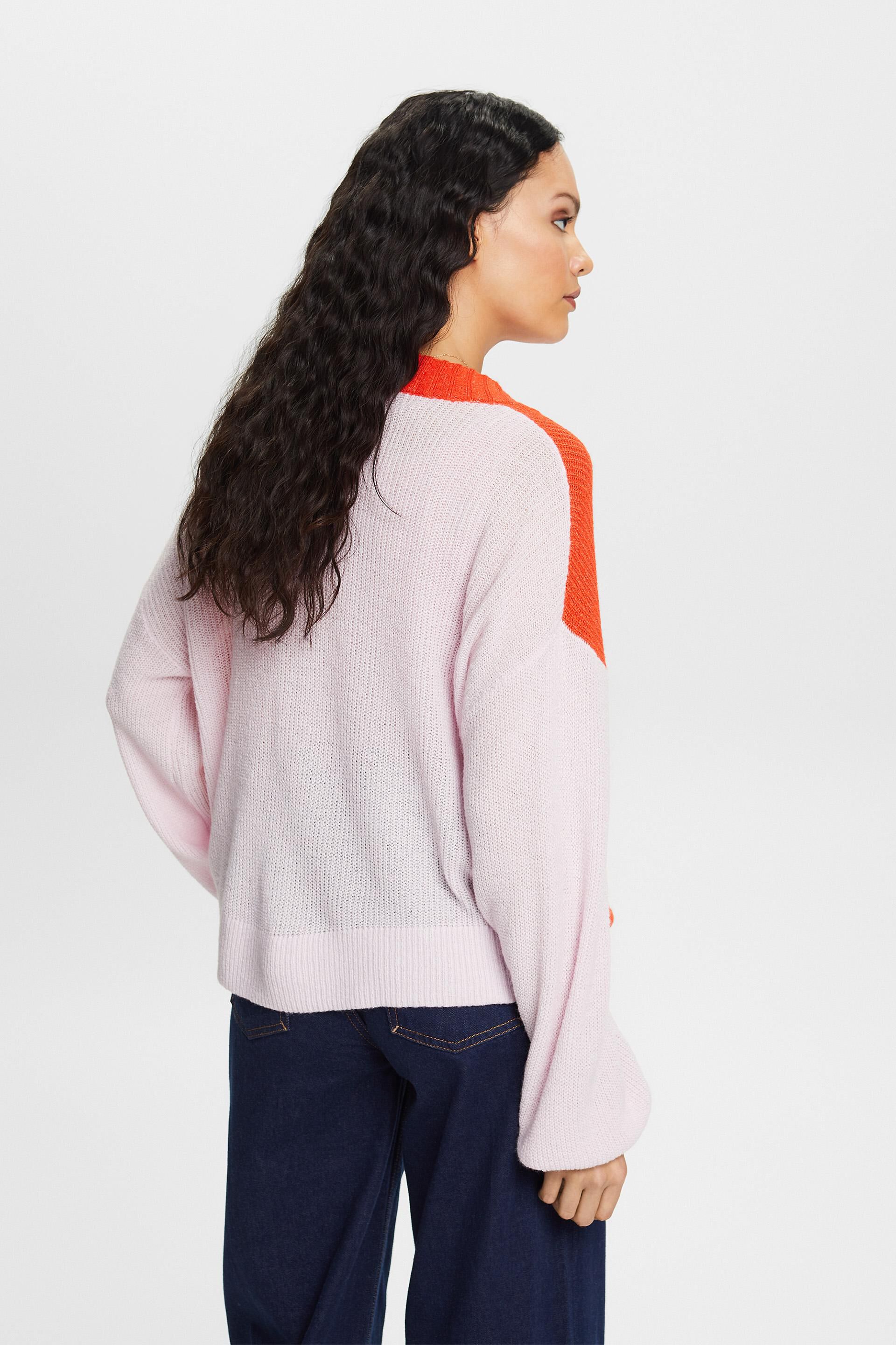 Esprit Wollmischung mit Pullover V-Ausschnitt,