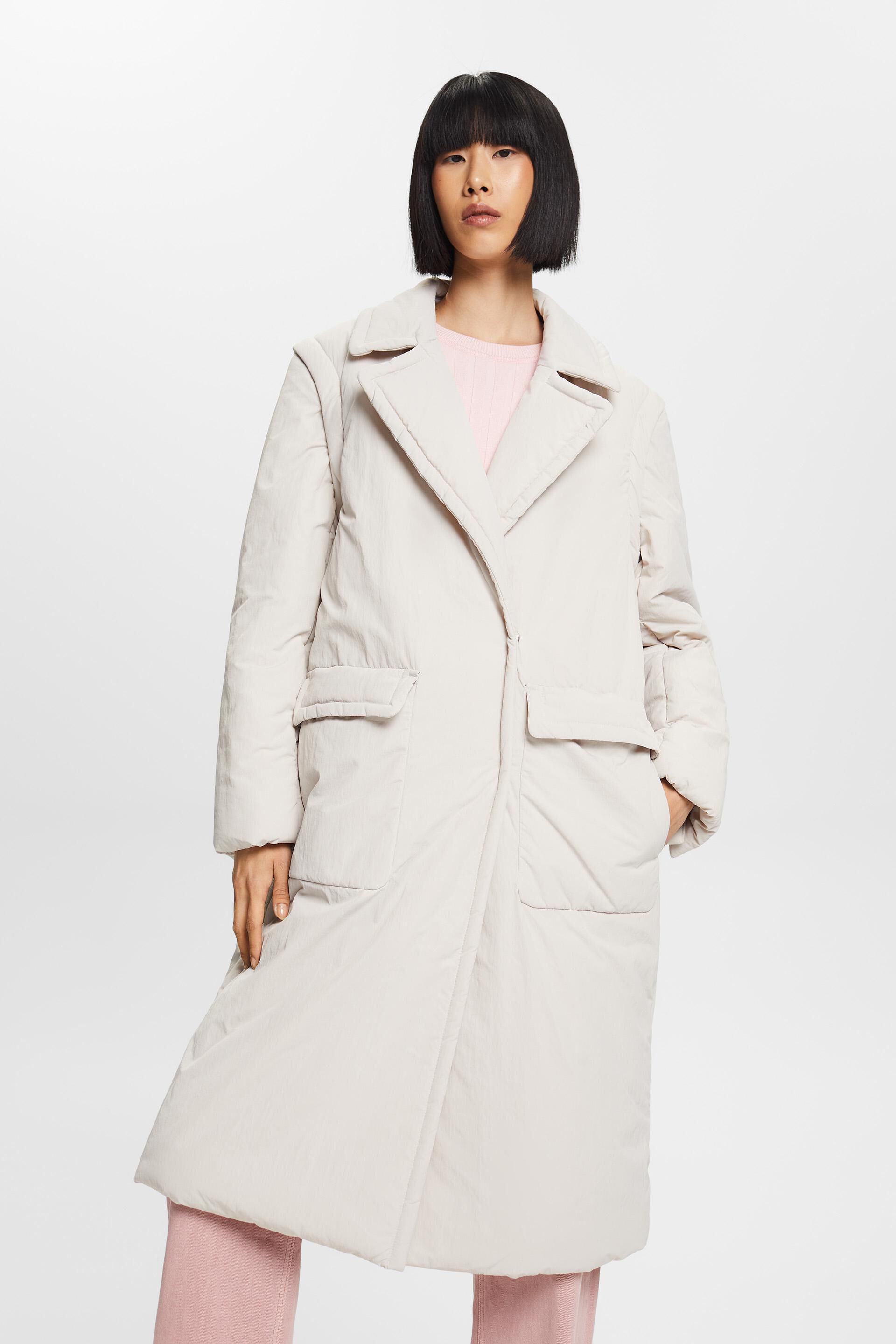 Esprit sleeves coat padded detachable with 2-in-1