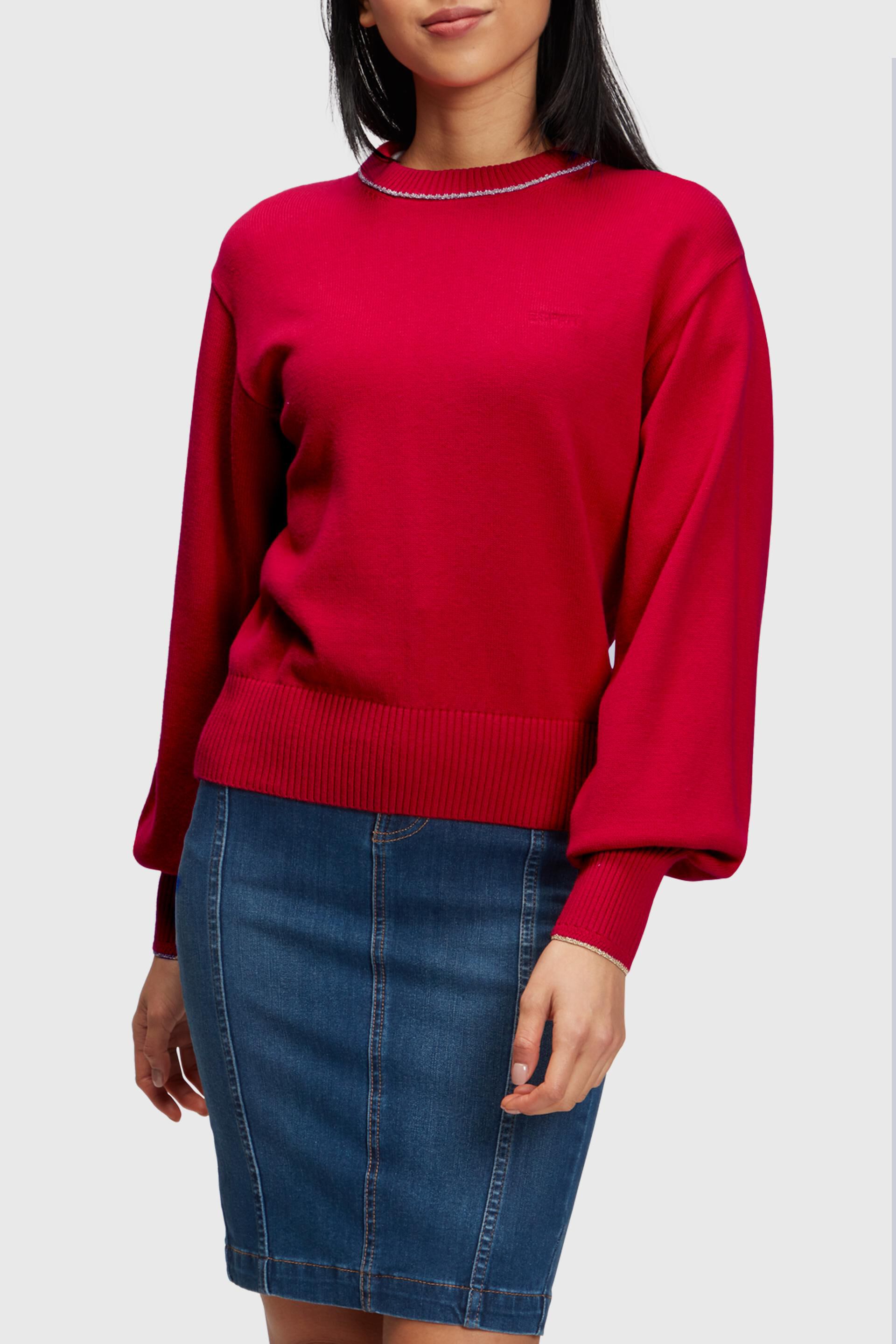 Esprit Damen Puffed sleeved jumper with cashmere