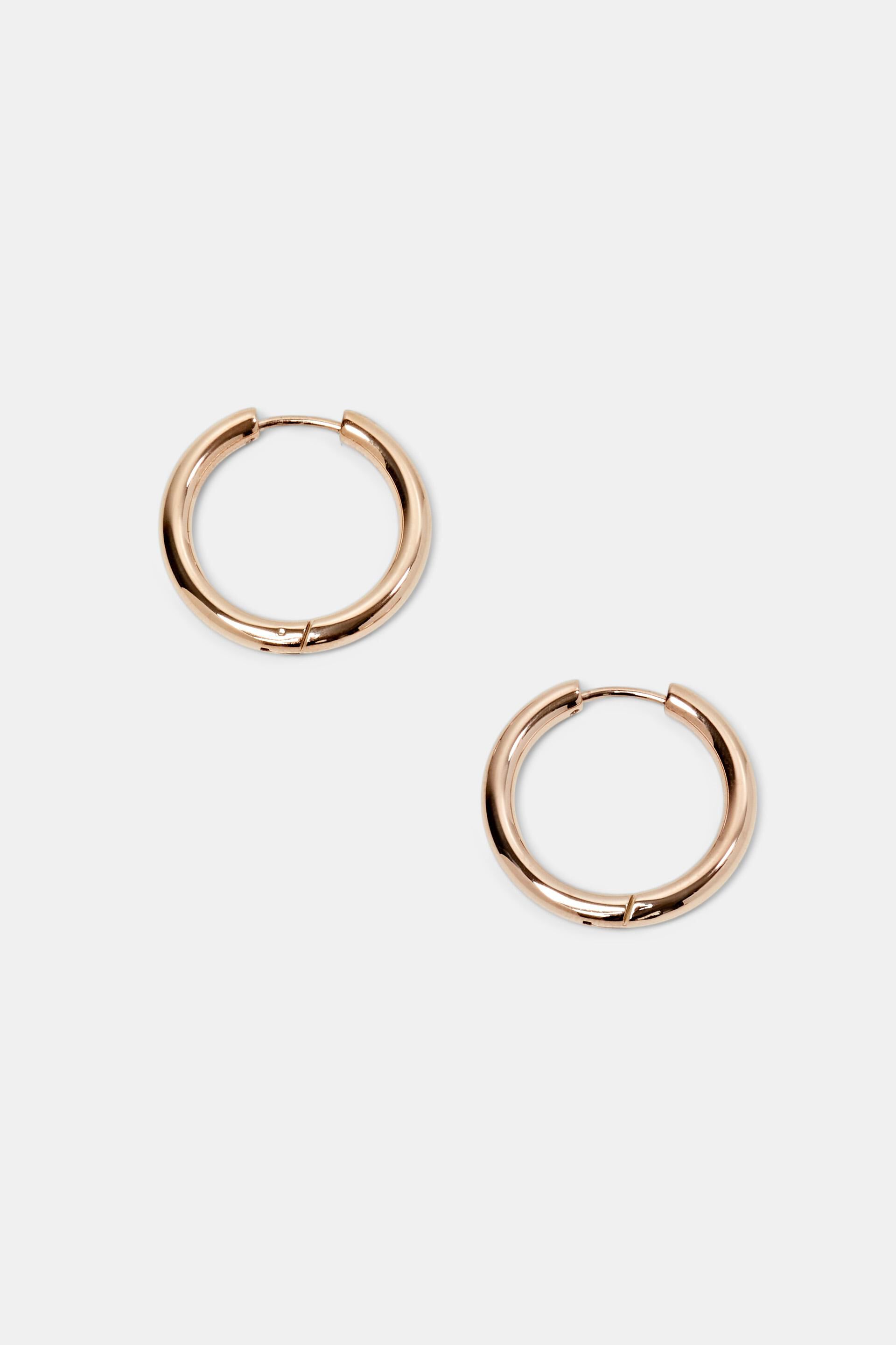 Esprit Online Store Small hoop earrings, stainless steel