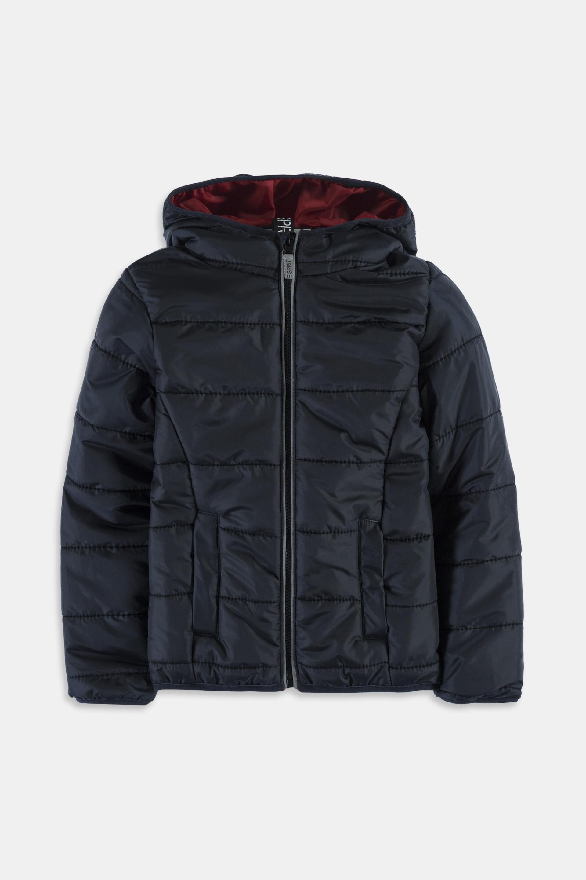 Esprit Outlet Padded quilted jacket with a hood