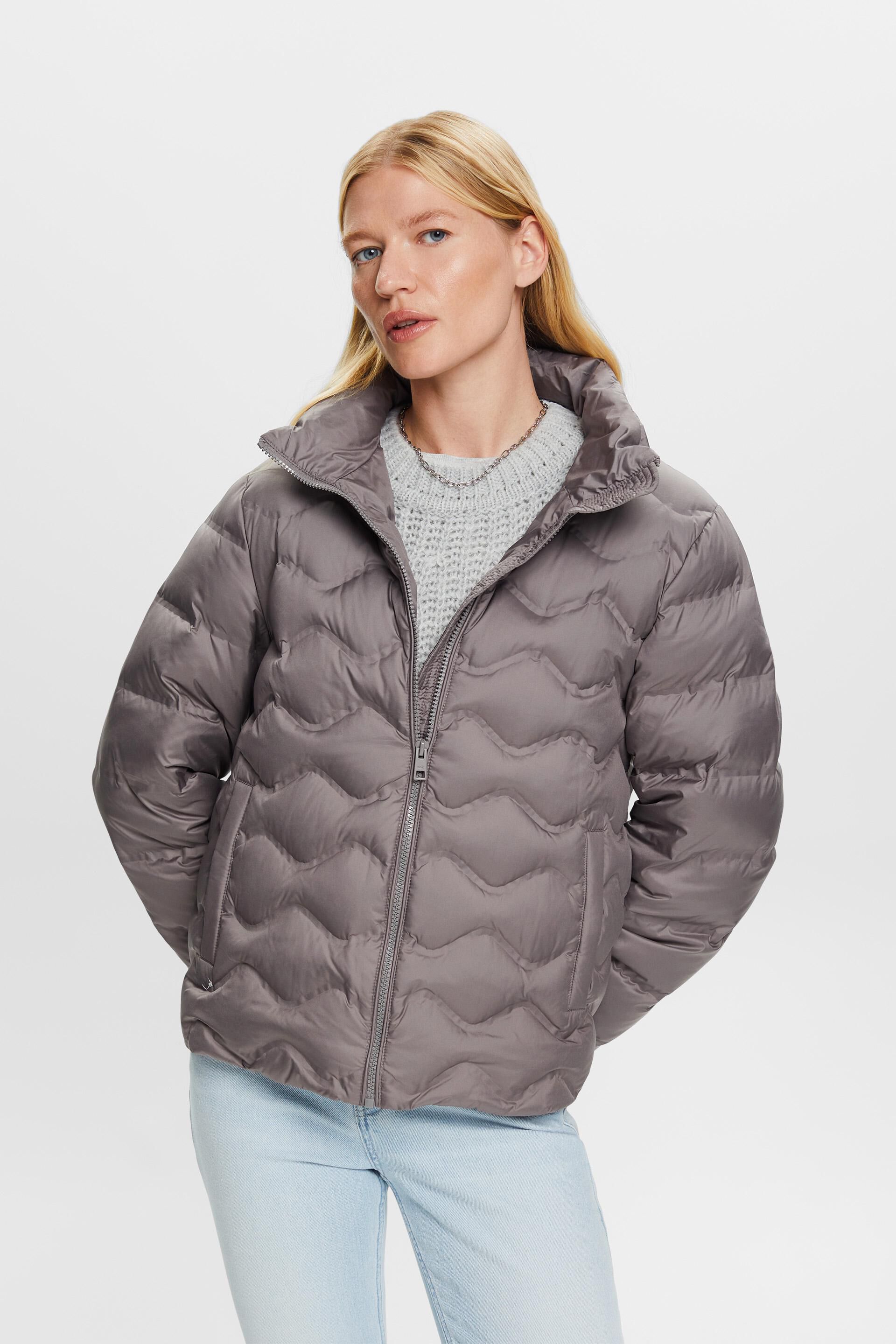 Esprit Damen Recycled: quilted puffer jacket