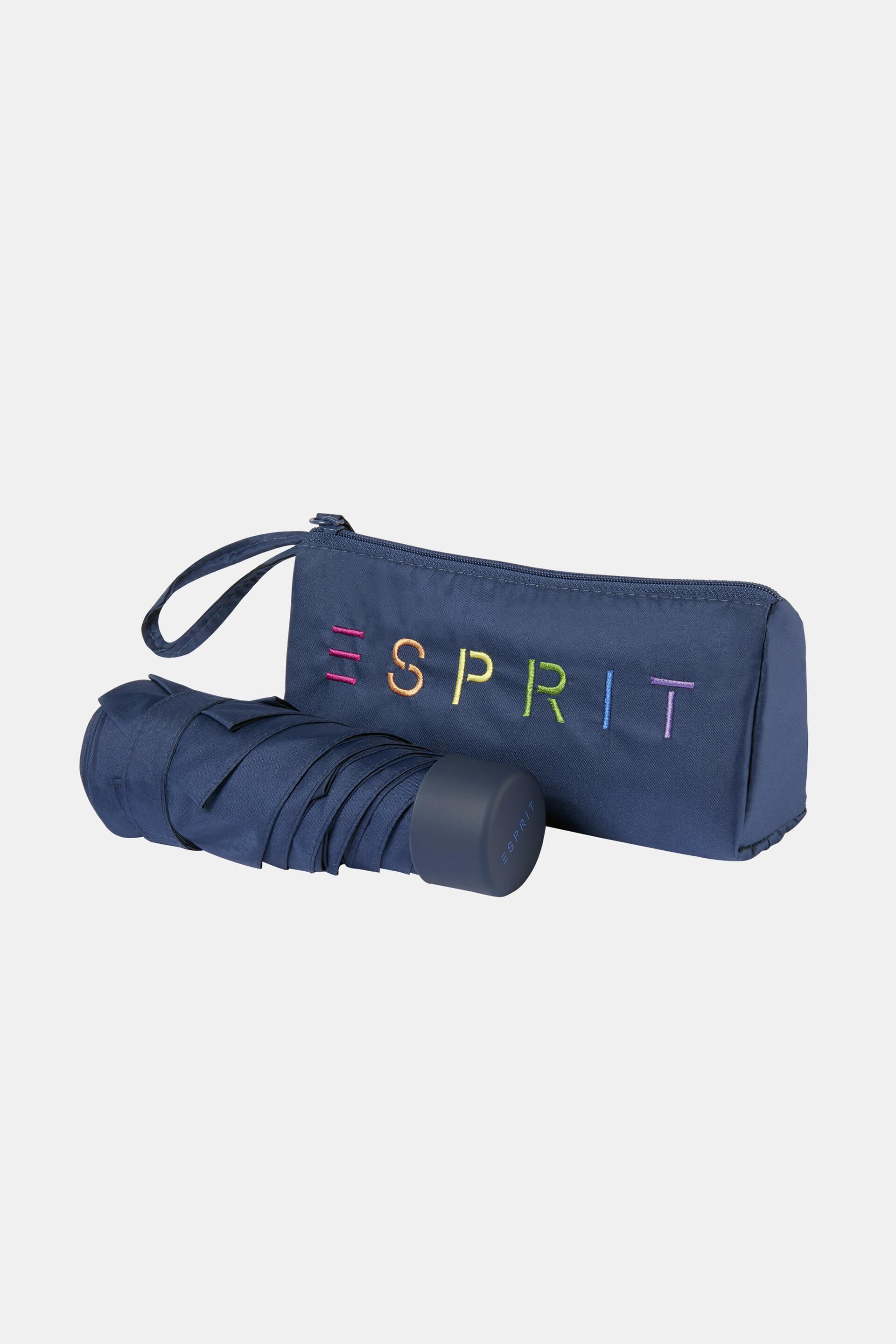 Esprit Online Store Ultra-Mini-Taschenschirm mit Reißverschlusstasche