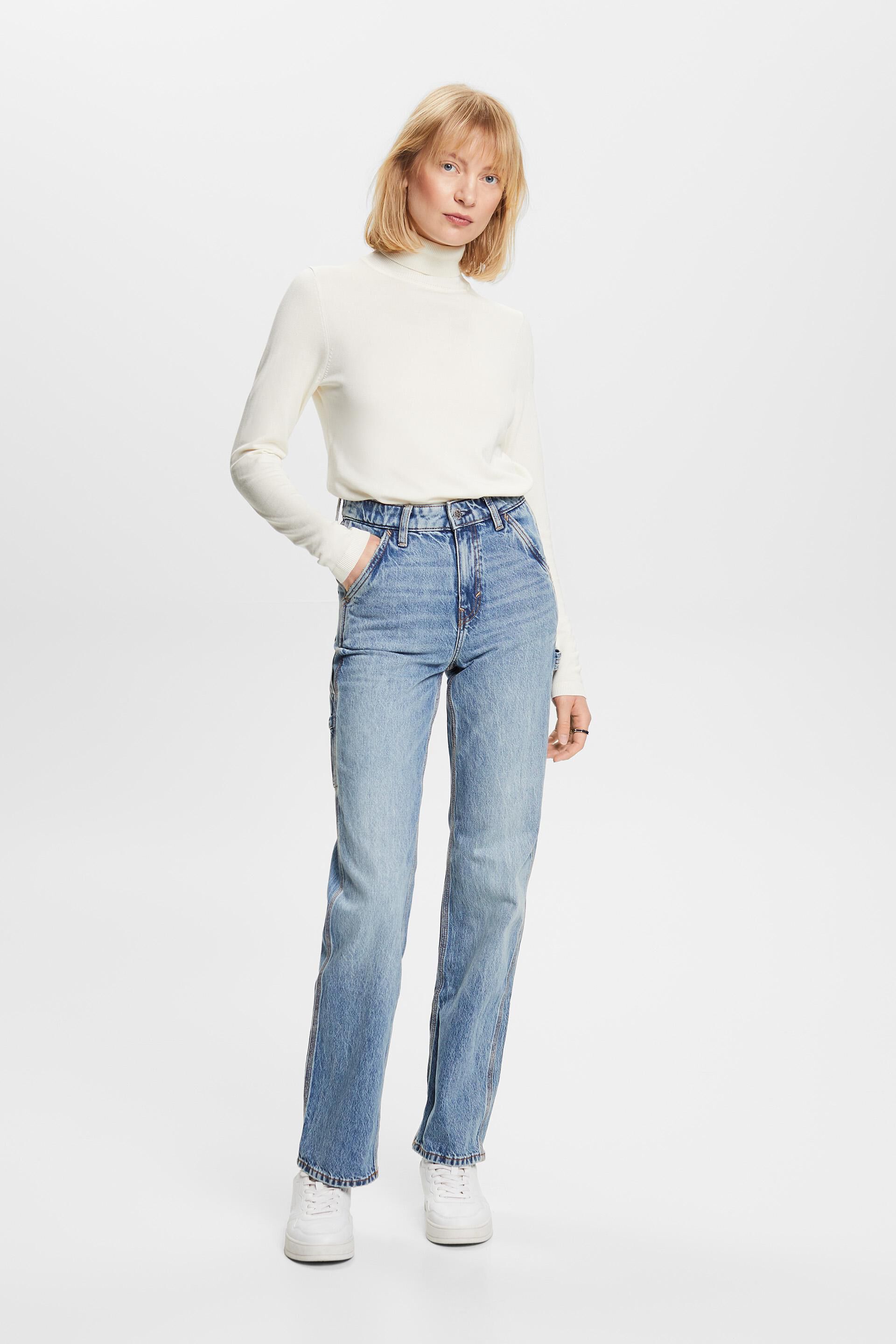 Esprit Recycelt: Carpenter-Straight-Fit-Jeans