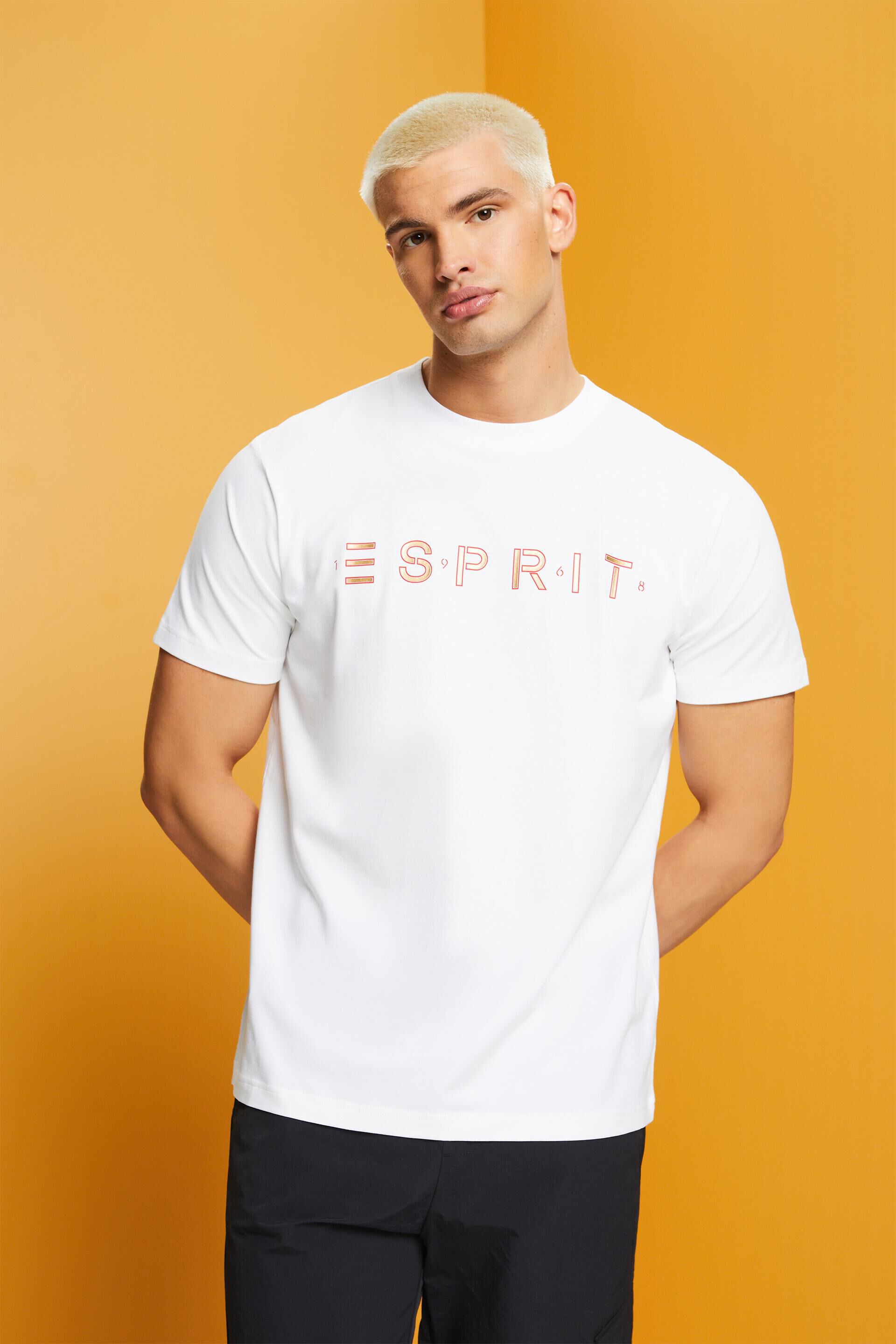 Esprit Logo-T-Shirt aus Baumwolljersey