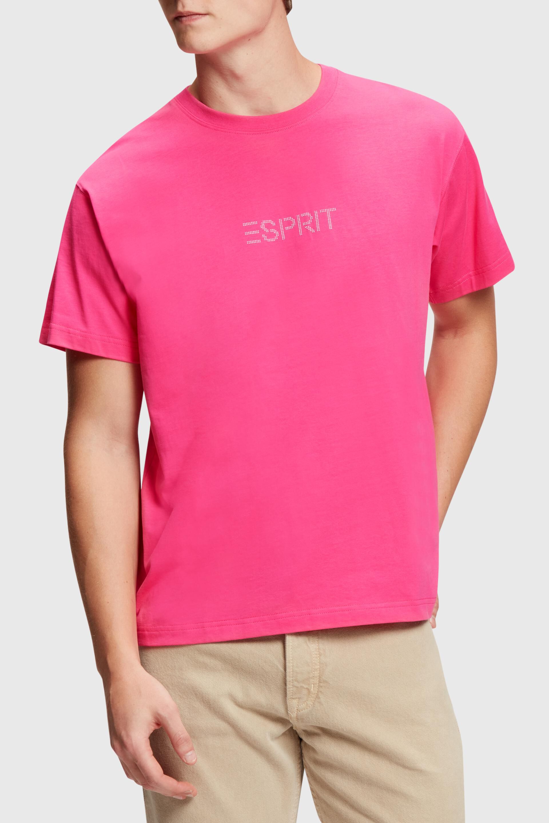 Esprit Bikini T-Shirt mit Nieten-Logo-Applikation
