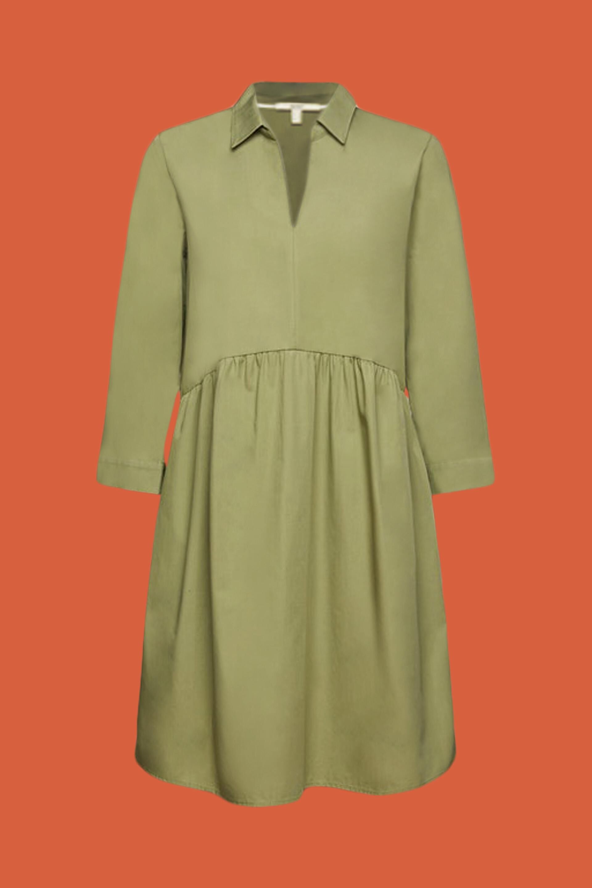 Esprit Damen A-Linien-Kleid aus Bio-Baumwolle