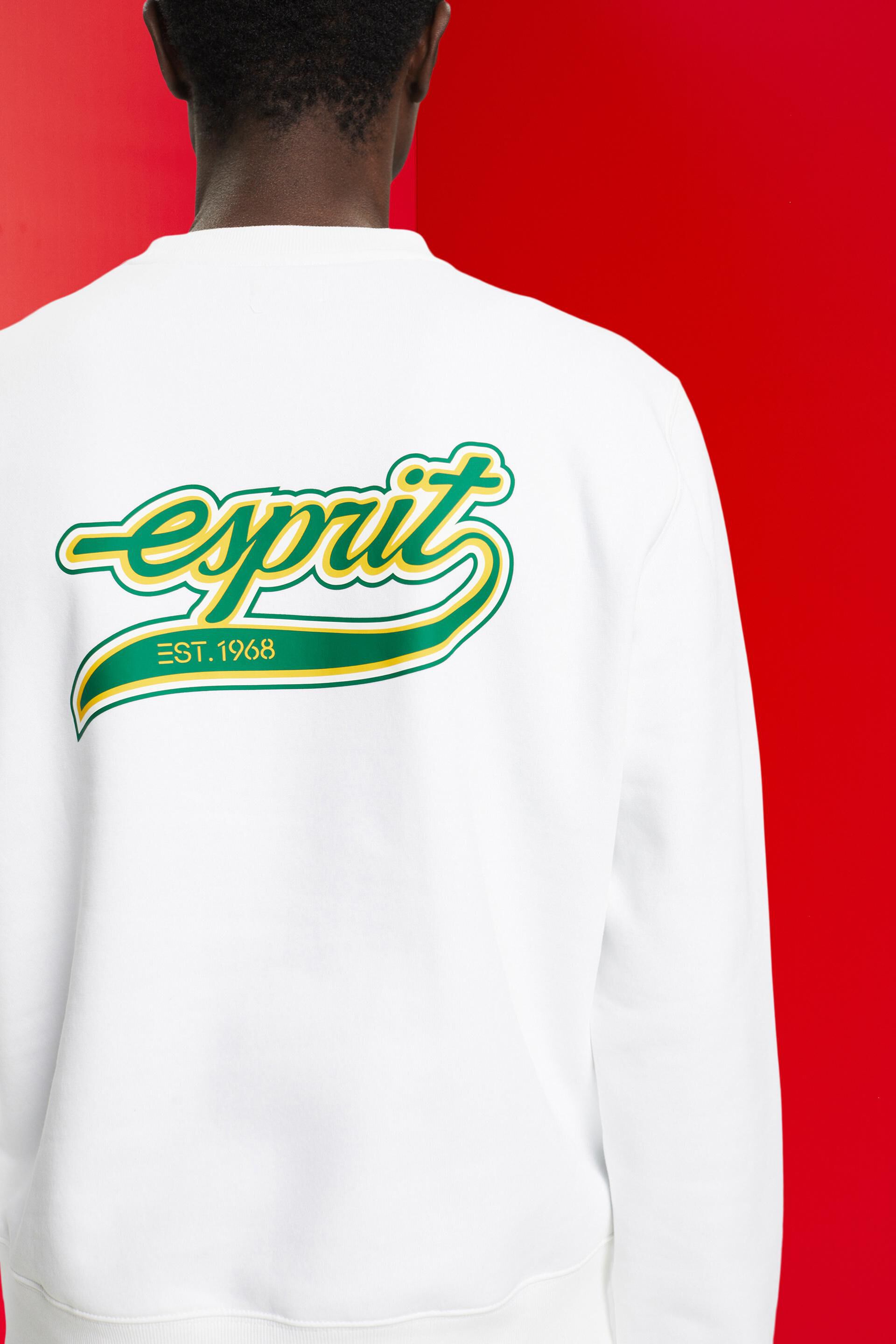 Esprit der Rückseite Logo-Print auf Sweatshirt mit