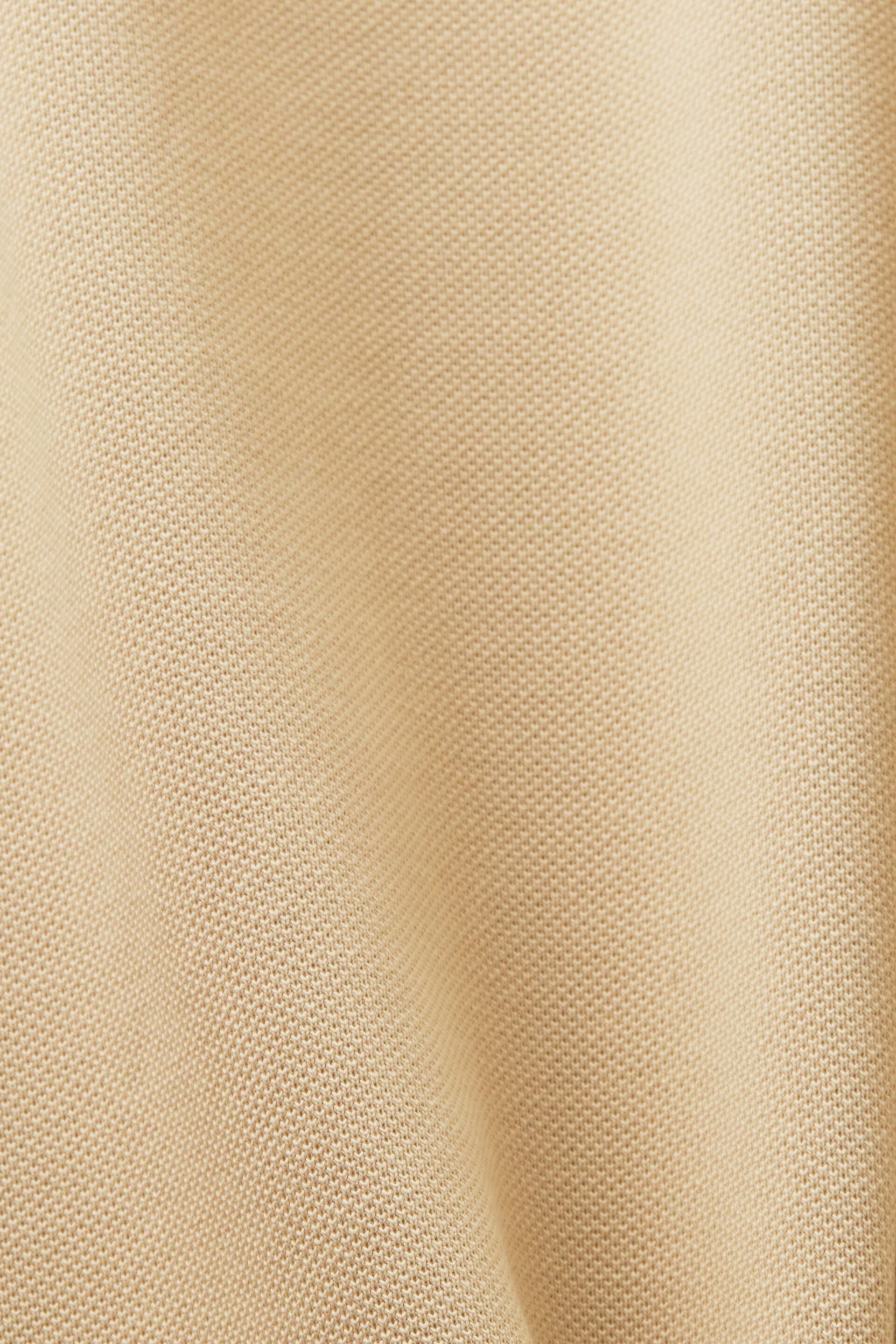 Esprit Piqué-Poloshirt Zweifarbiges