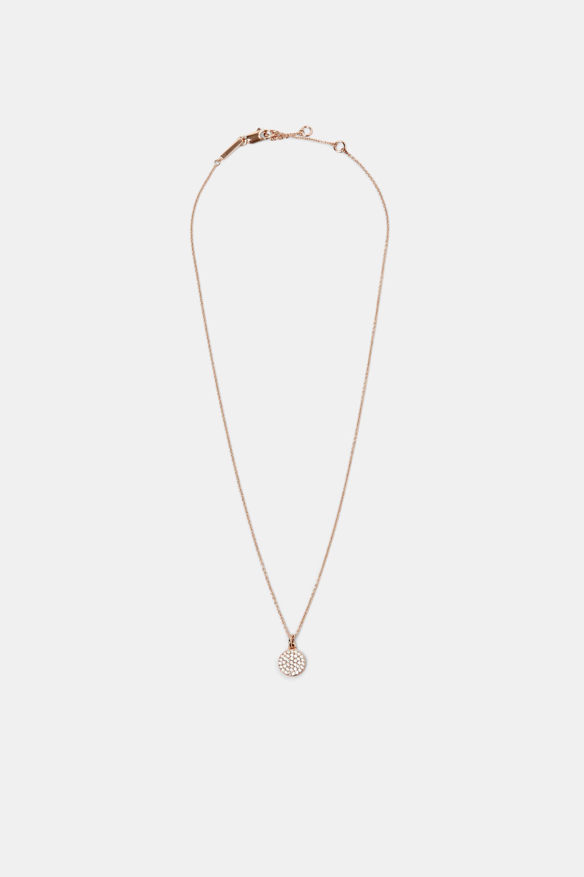 Esprit pendant, zirconia Necklace with sterling silver