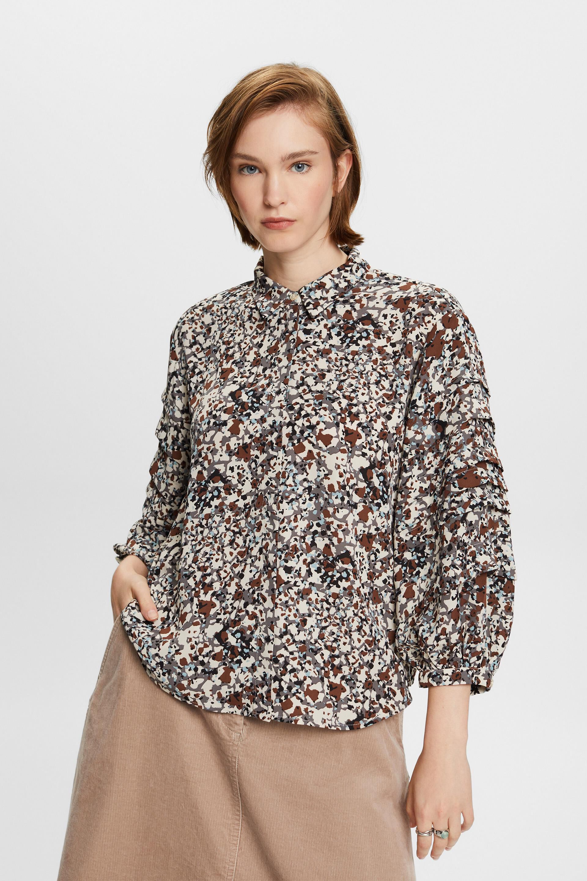 Esprit Damen Recycled: patterned blouse