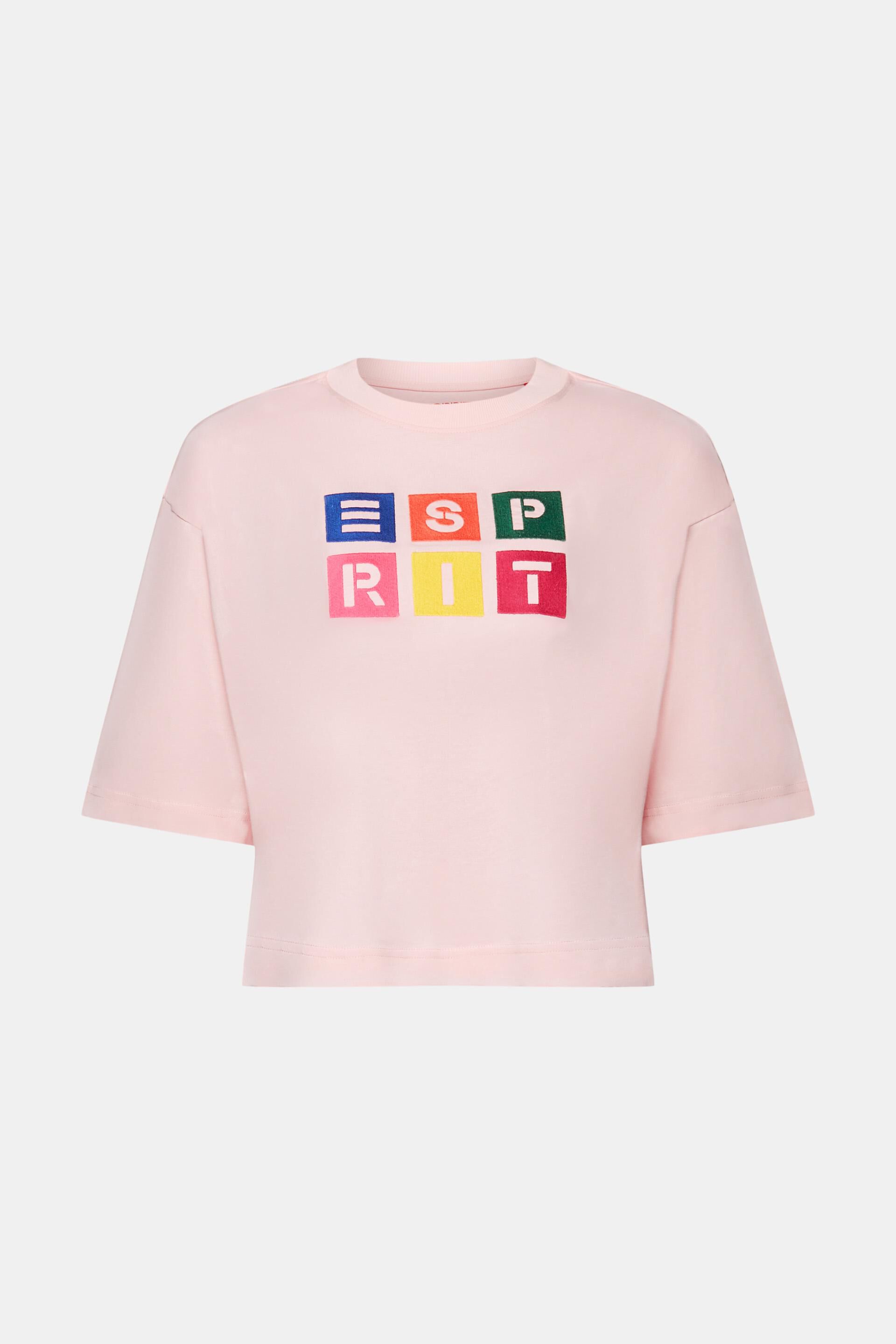 Esprit aufgesticktem Baumwolle Logo, % mit T-Shirt 100