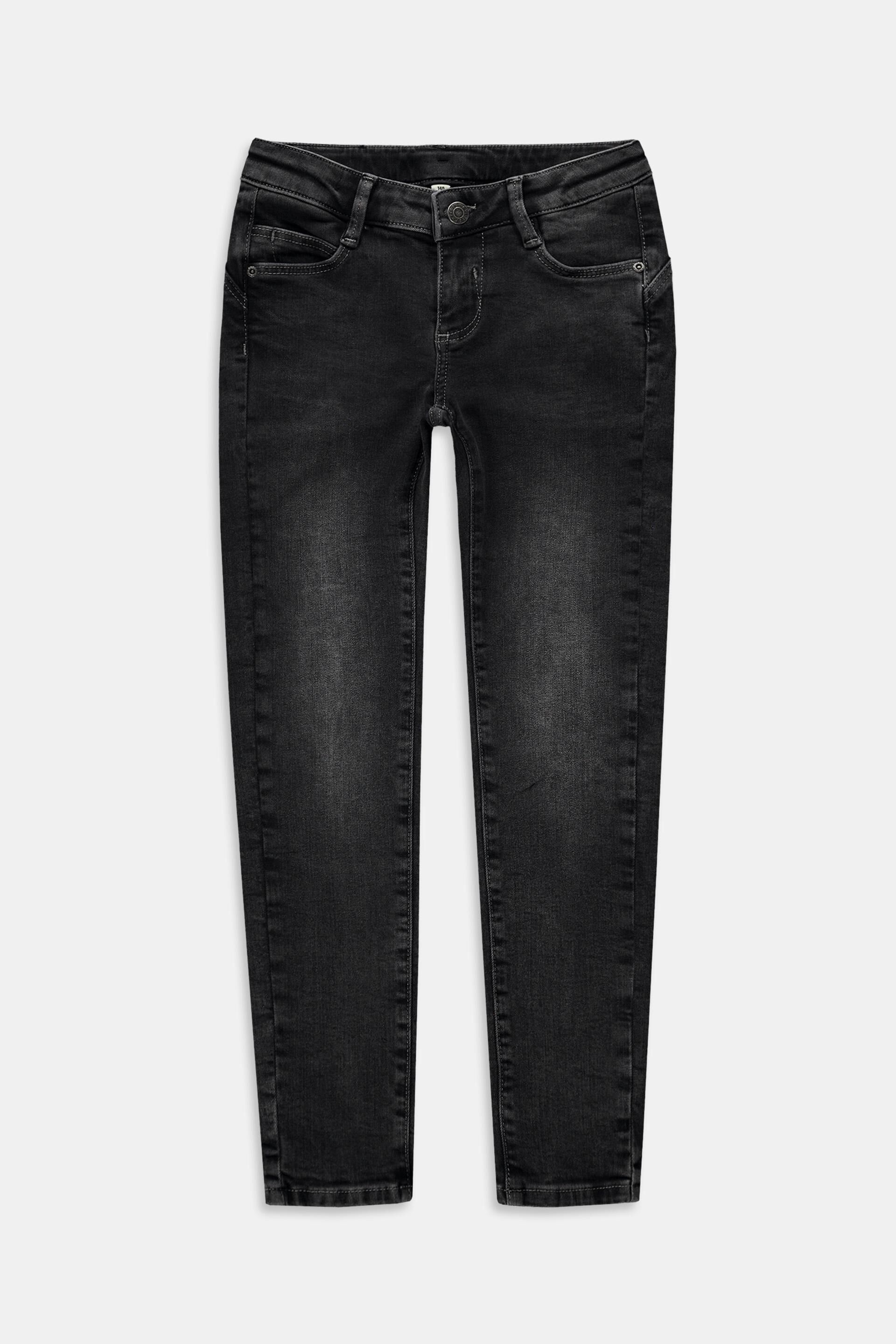 Skinny fit jeans with adjustable waistband