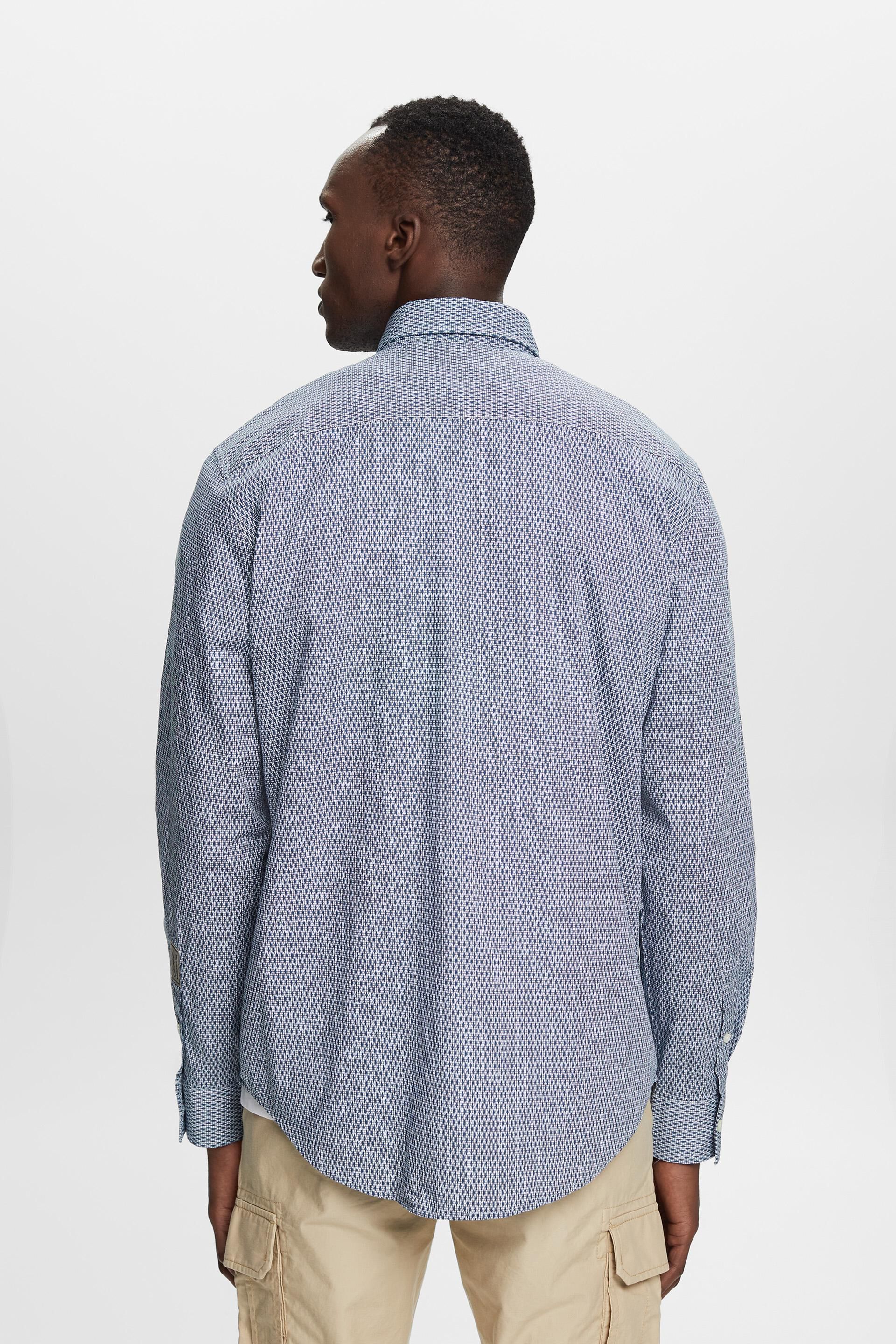 Esprit Baumwollhemd mit entspannter Passform Bedrucktes
