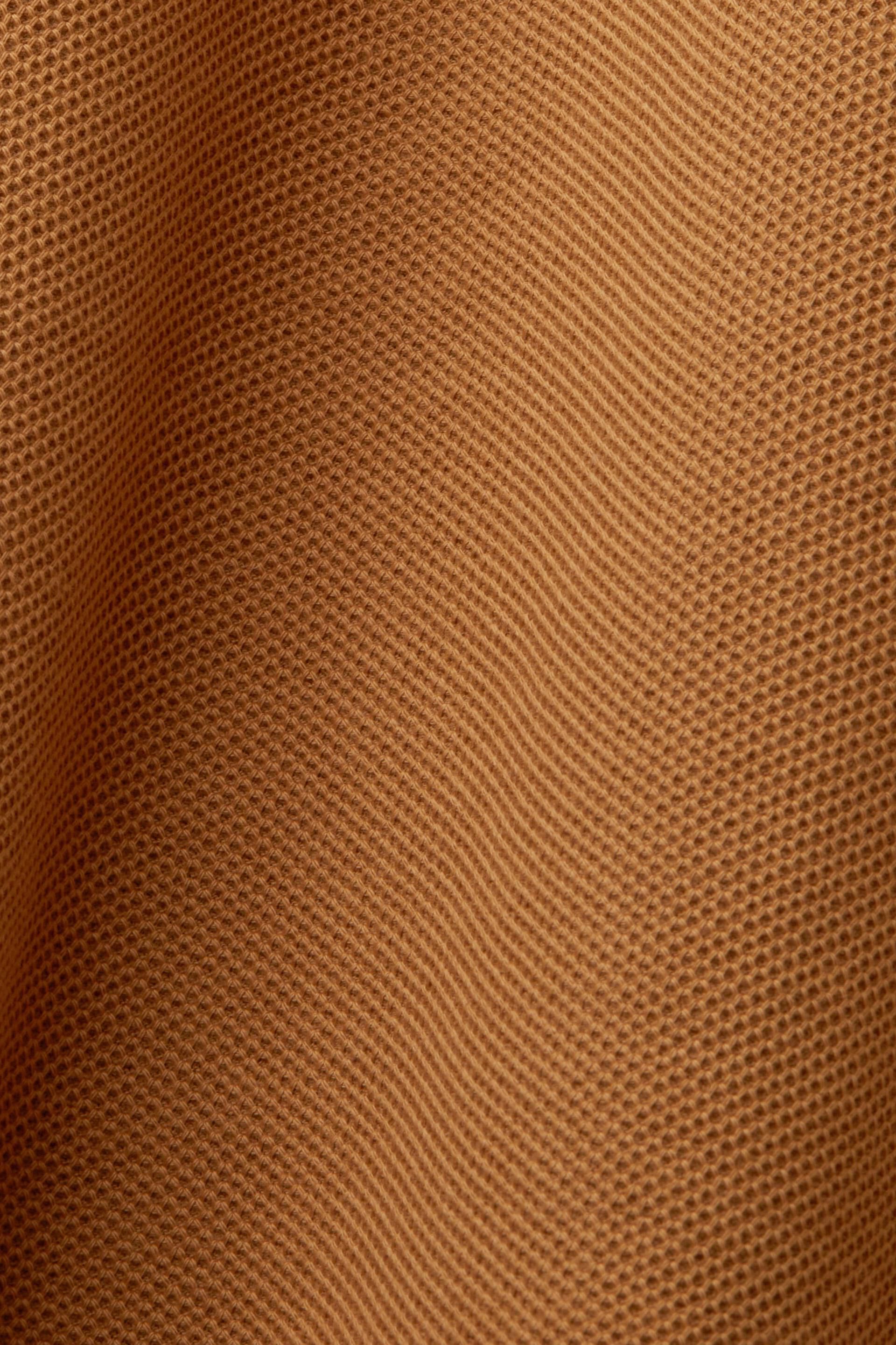 Esprit Piqué-Poloshirt 100 Baumwolle Glitzer, % mit