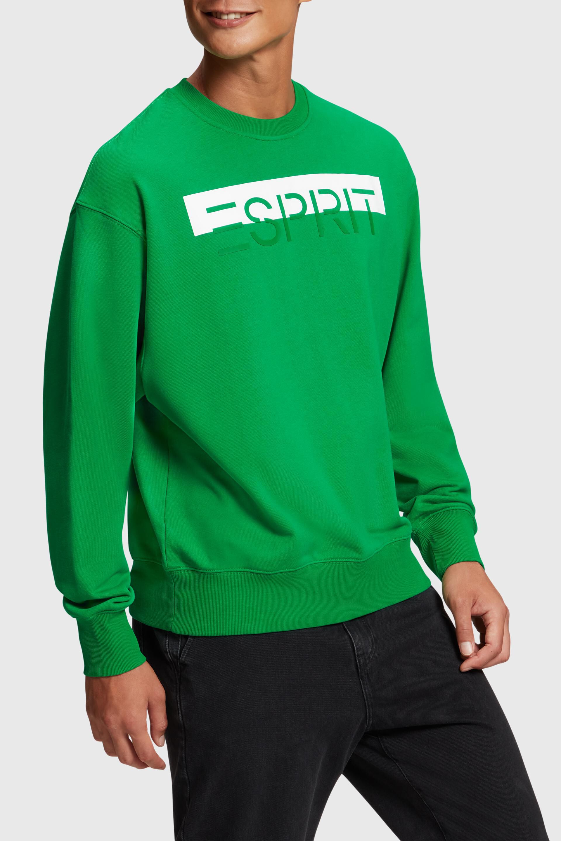 Esprit applique shine sweatshirt Matte logo