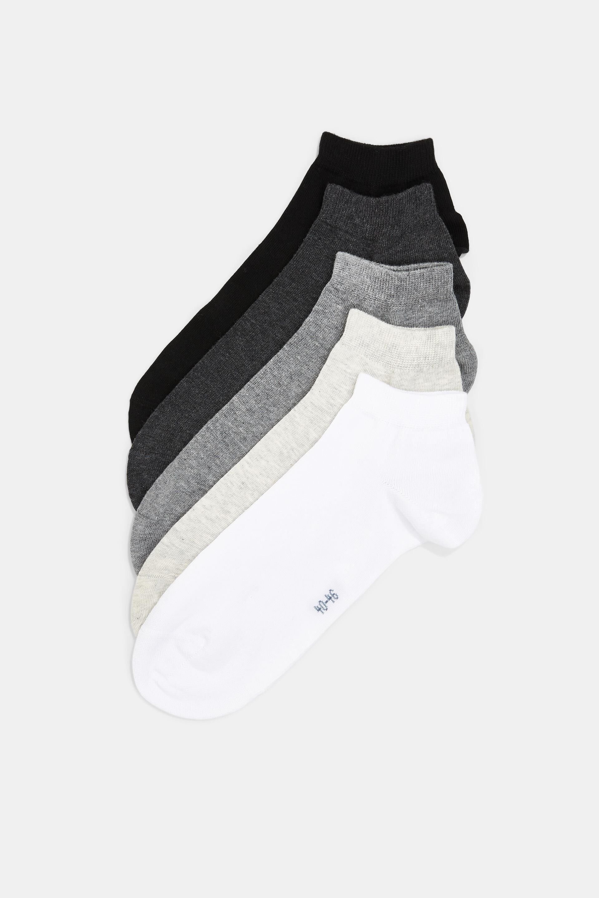 Esprit cotton sneaker socks, of organic 5-pack