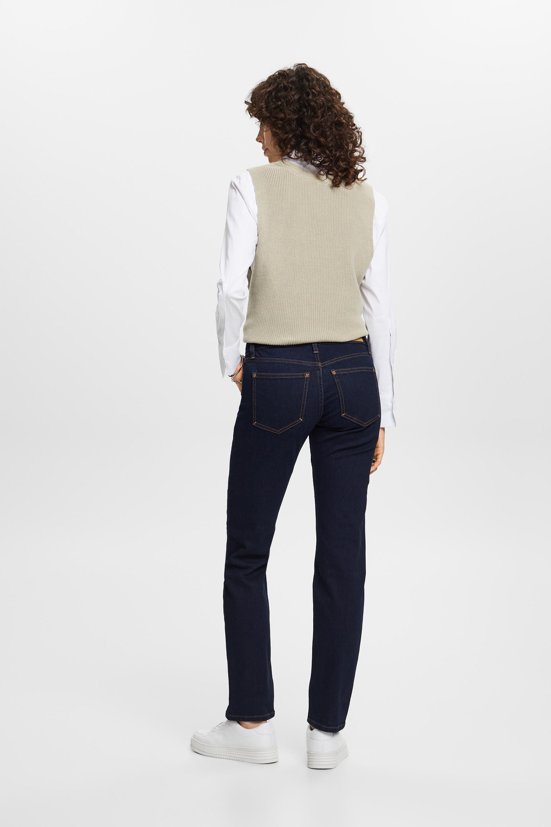 Esprit Damen Stretch-Jeans mit geradem Bein, Baumwollmischung
