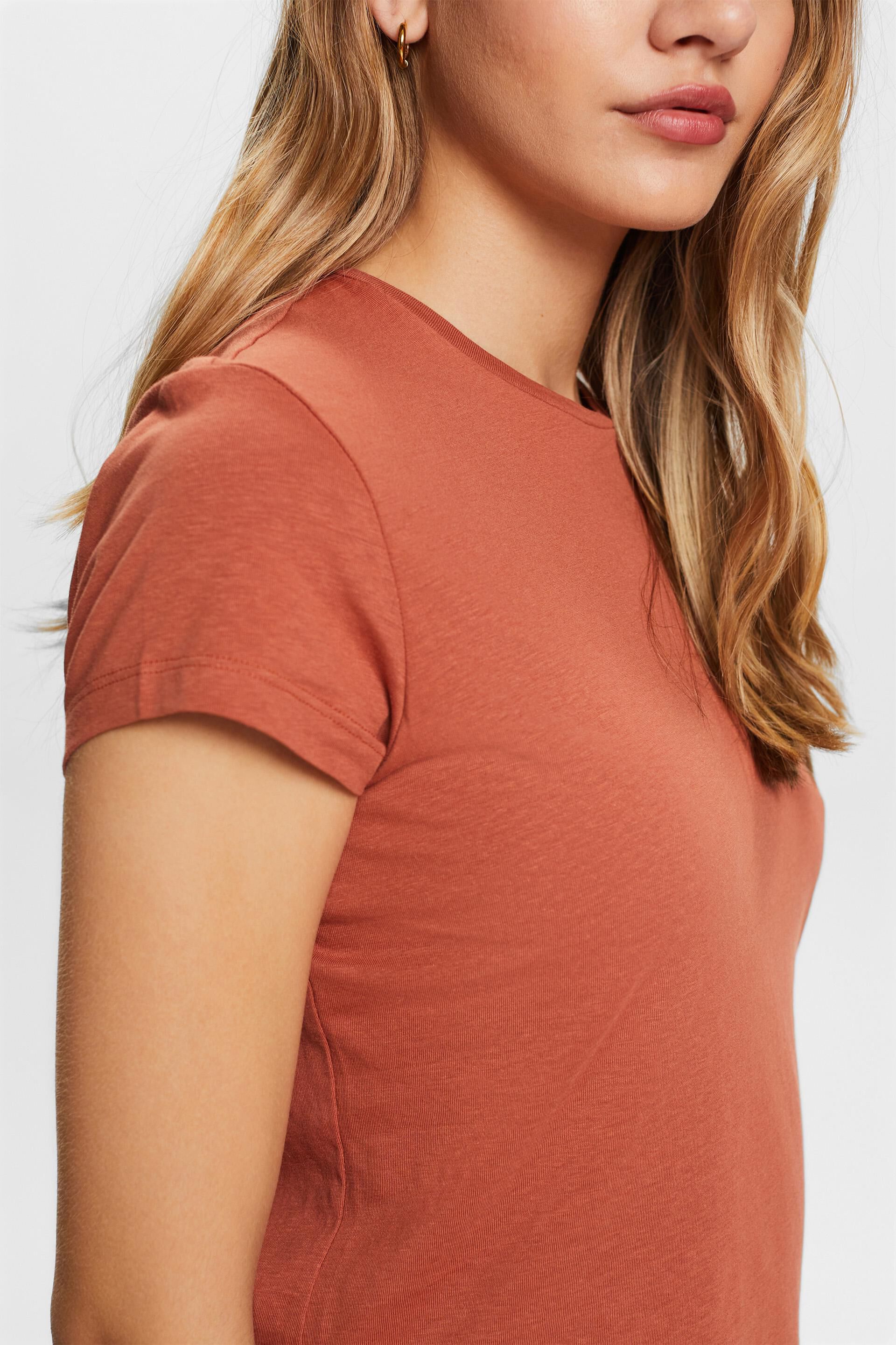 Esprit % Baumwolle mit Rundhalsausschnitt, T-Shirt 100