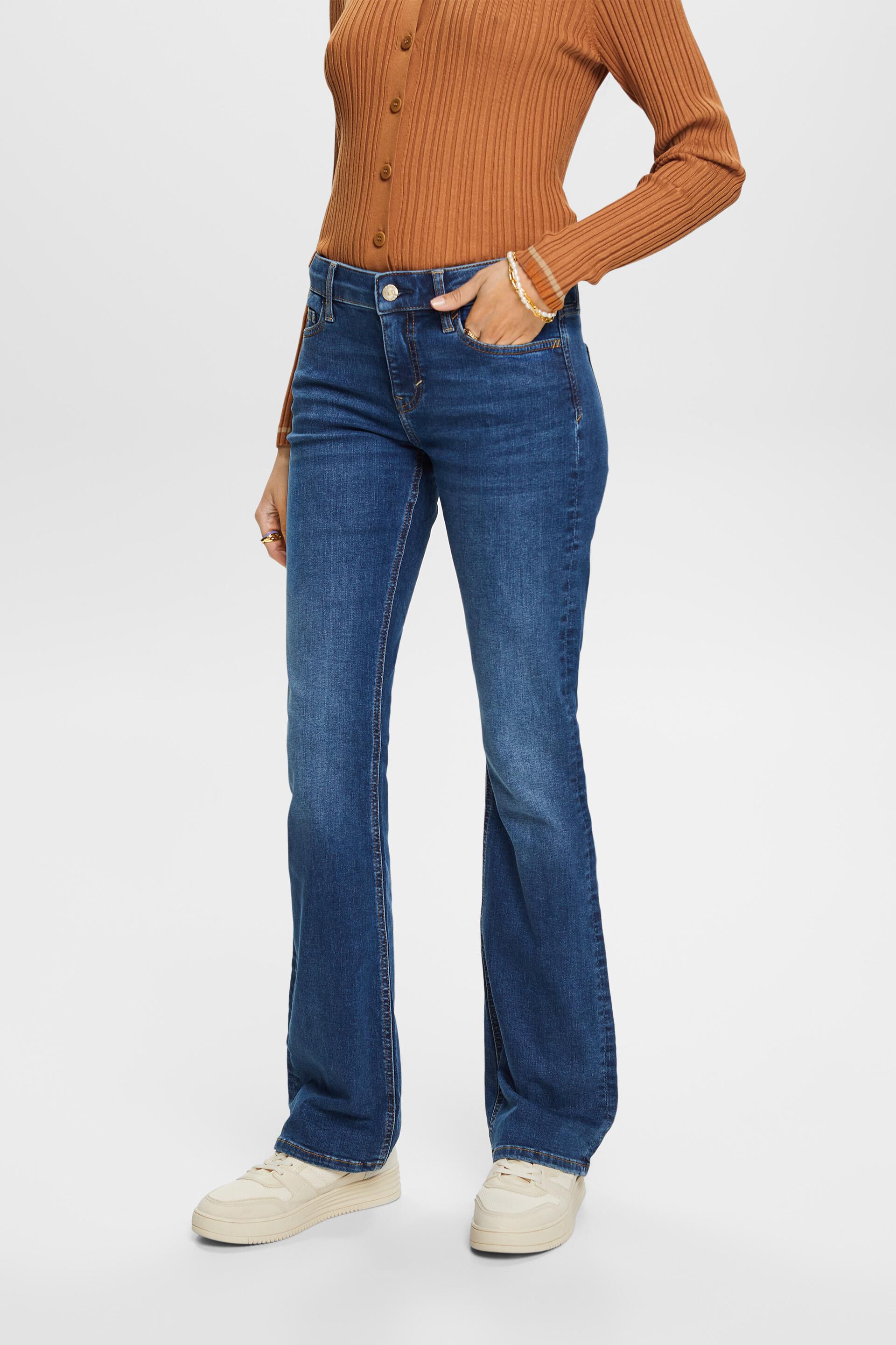 Bootcut-Jeans mit mittlerer Leibhöhe