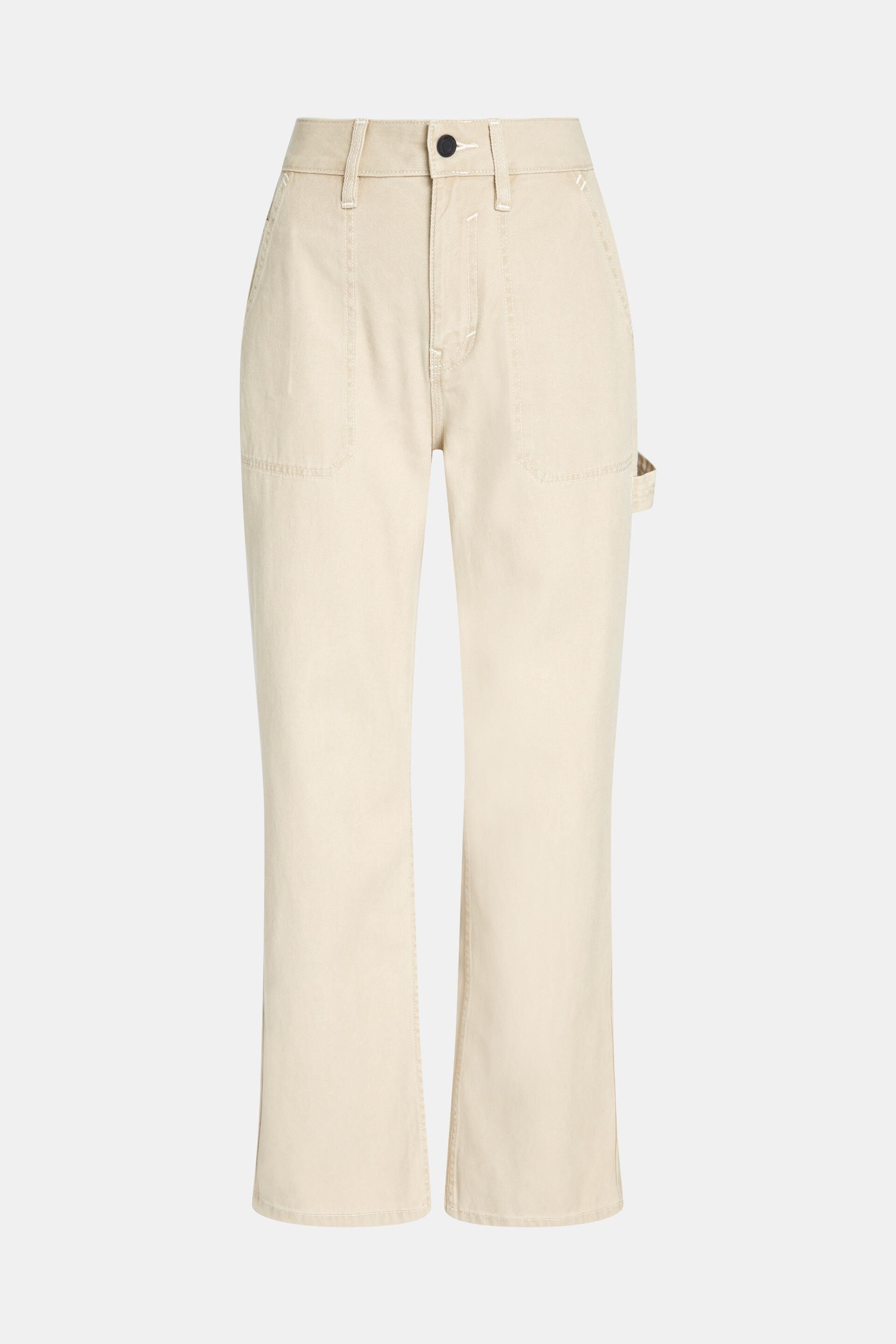 Esprit geradem Workwear-Jeans Bund mit Bein im und hohem 90er-Jahre-Stil