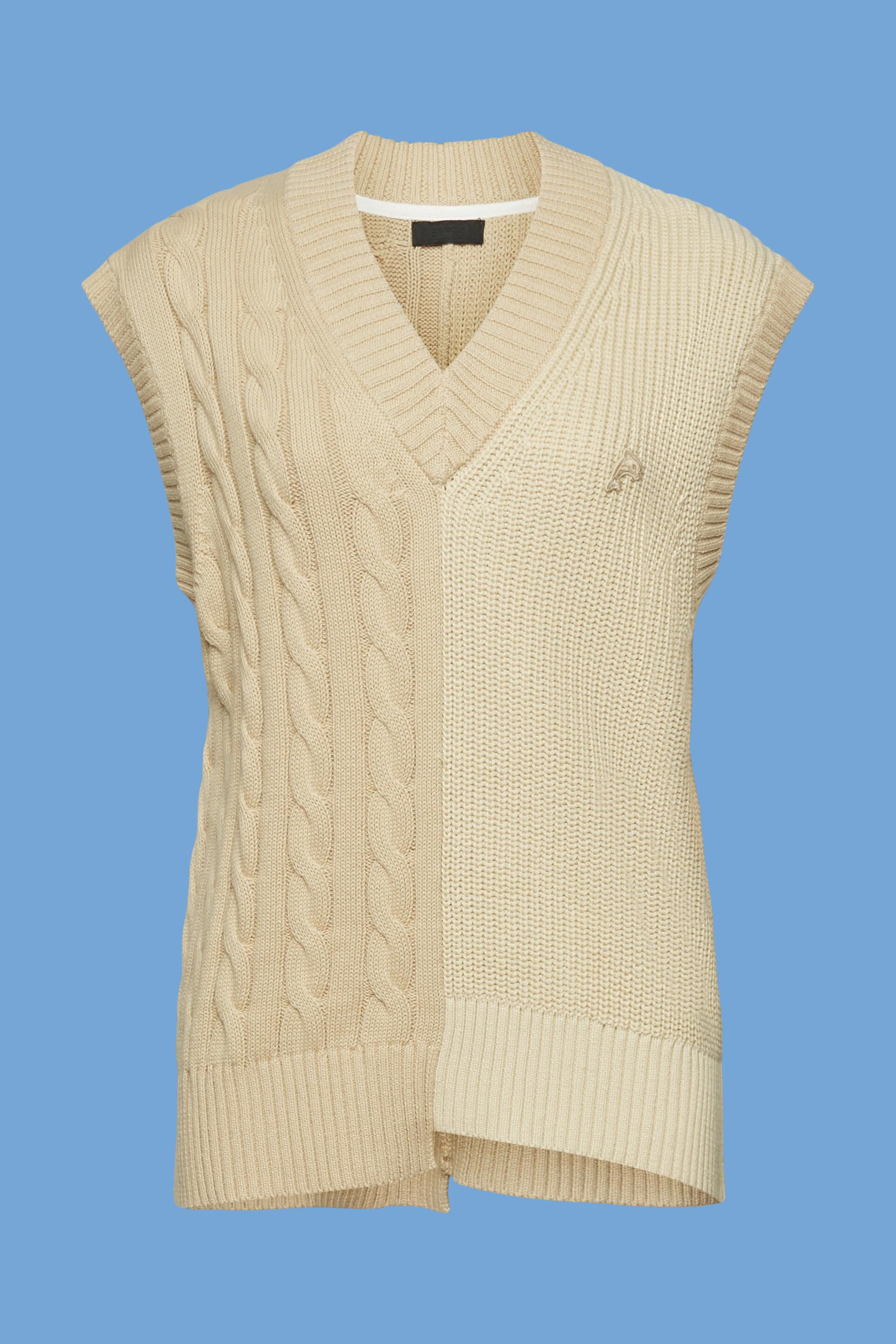 Esprit Damen Pullover aus Grobstrick mit gemischten Mustern